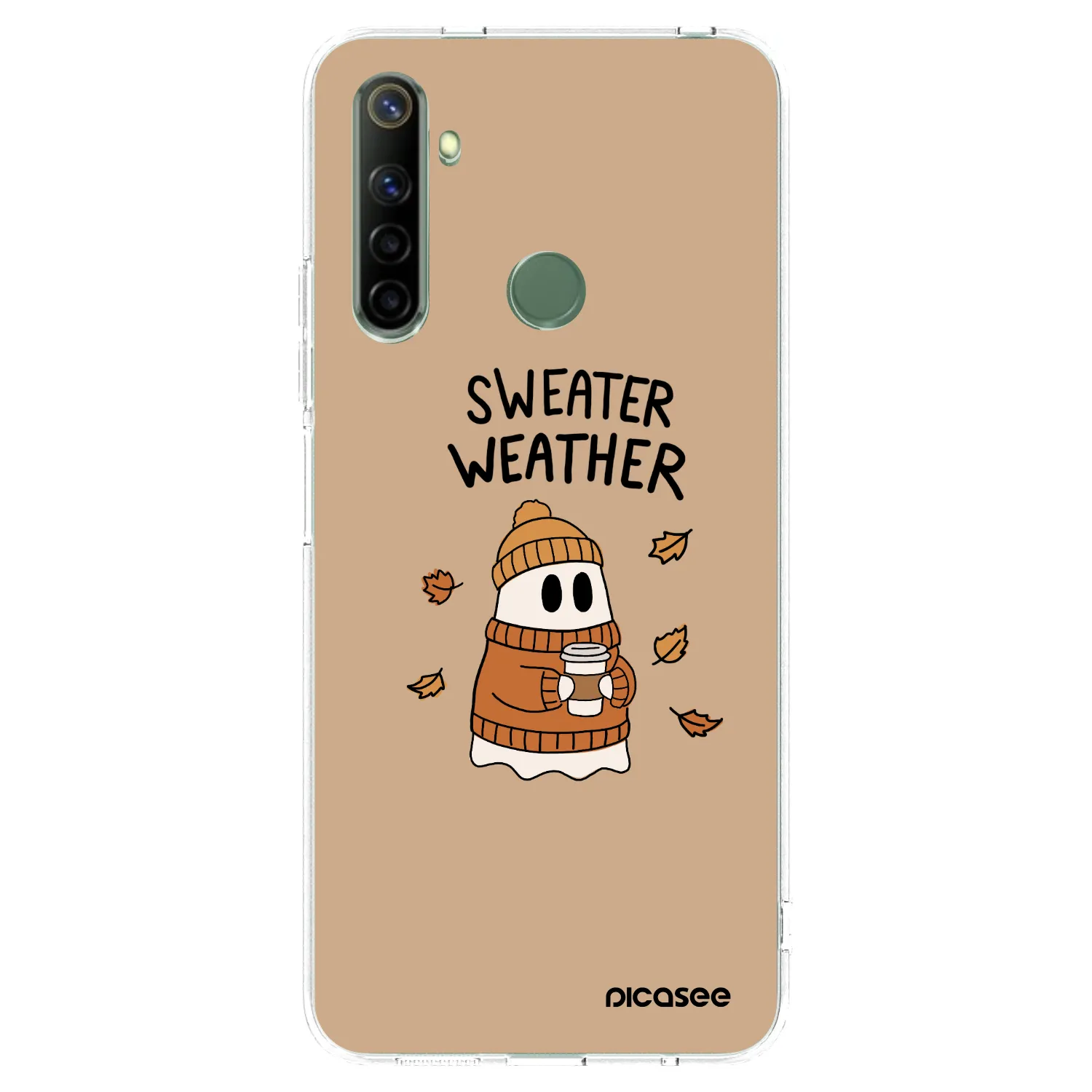 Picasee Realme 6i Hülle - Transparentes Silikon - Sweater ghost