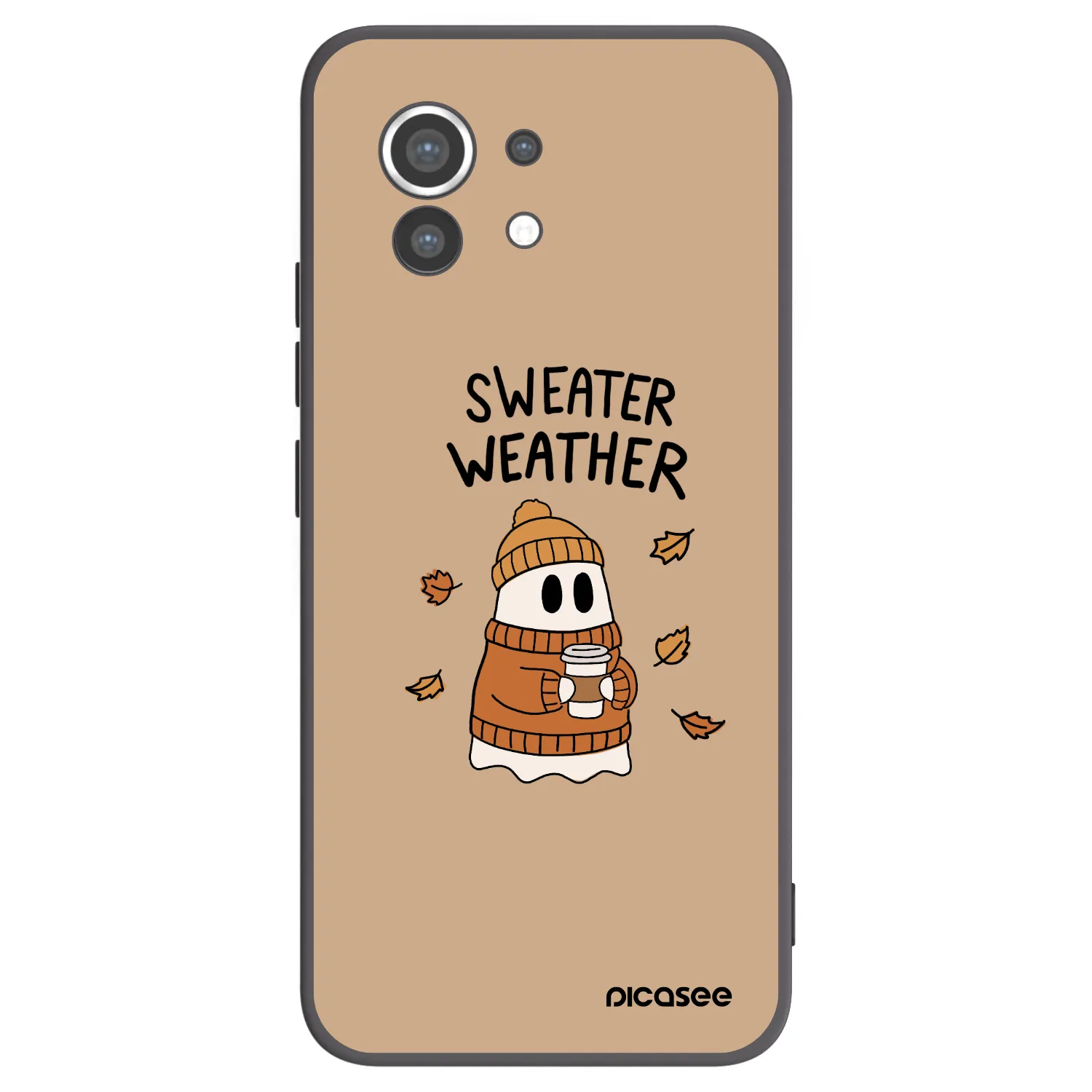 Picasee Xiaomi Mi 11 Hülle - Schwarzes Silikon - Sweater ghost