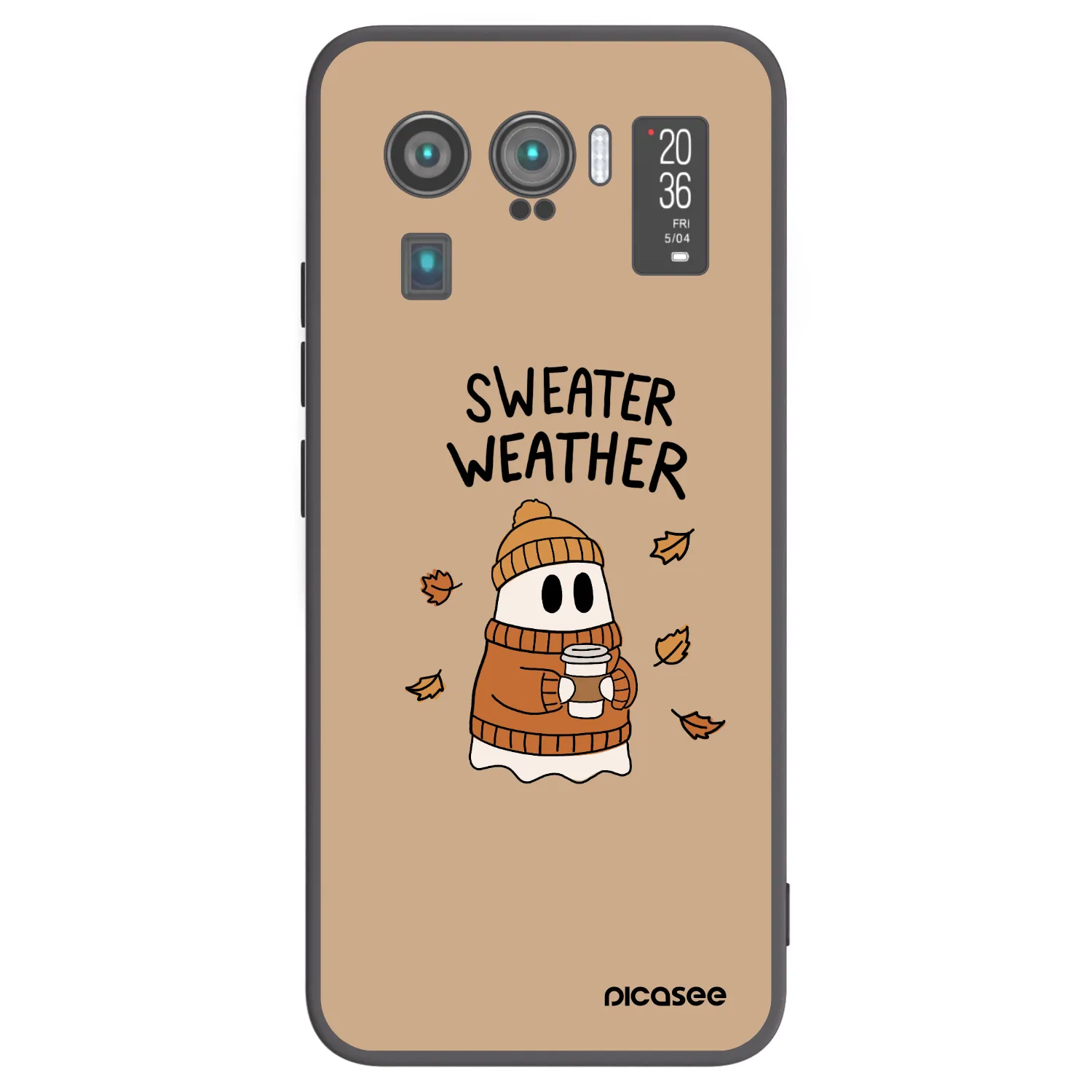 Picasee Xiaomi Mi 11 Ultra Hülle - Schwarzes Silikon - Sweater ghost