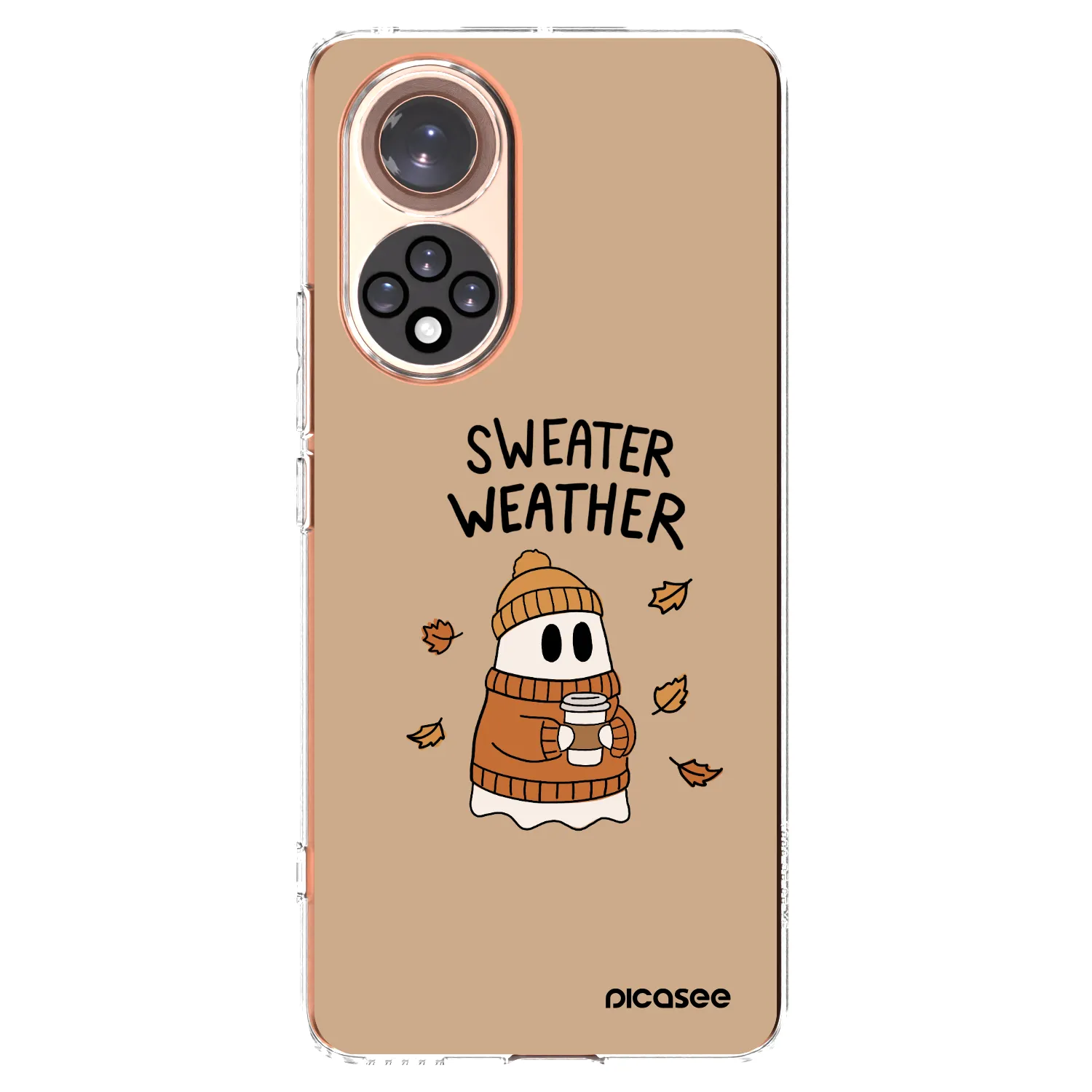 Picasee Honor 50 5G Hülle - Transparentes Silikon - Sweater ghost