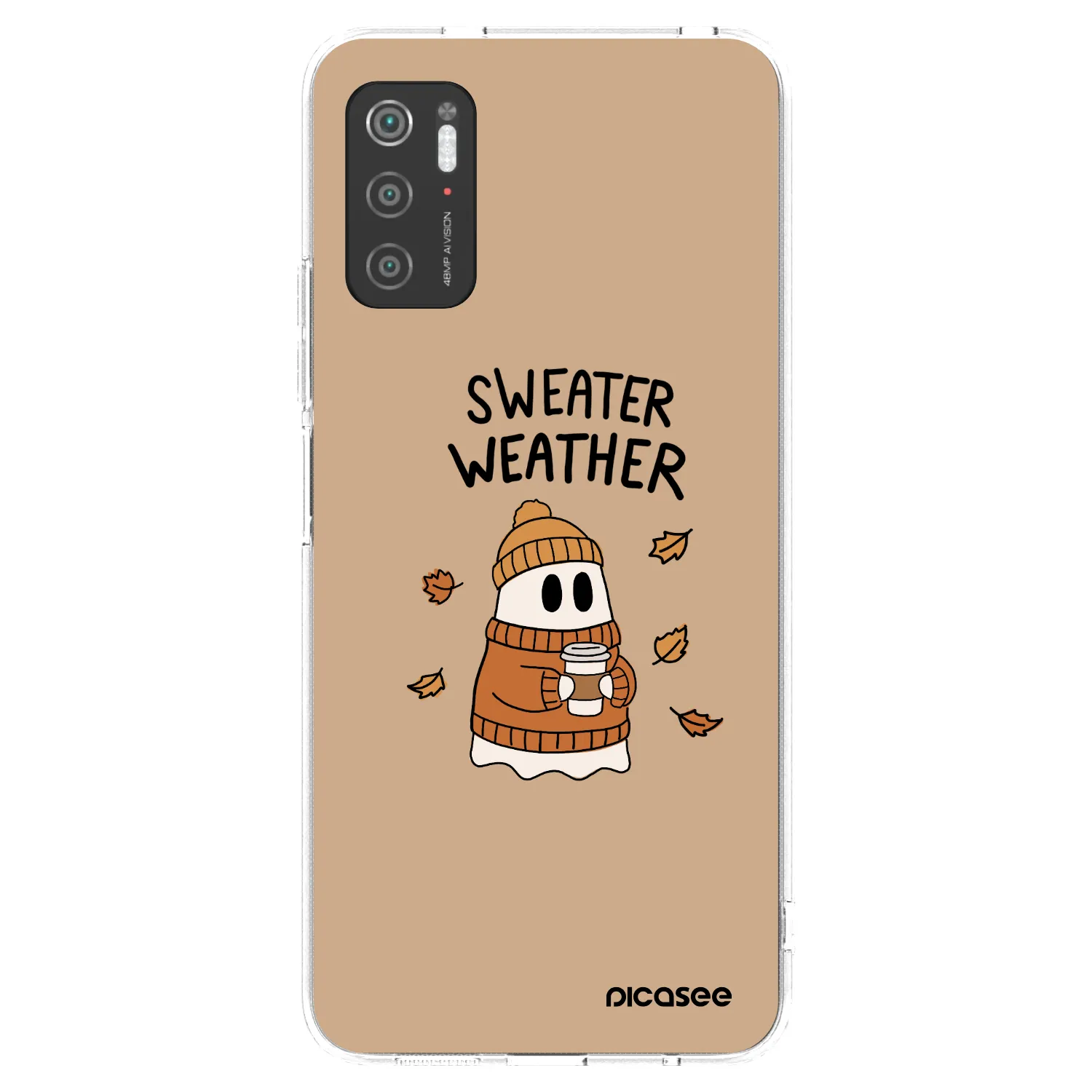 Picasee Xiaomi Poco M3 Pro 5G Hülle - Transparentes Silikon - Sweater ghost