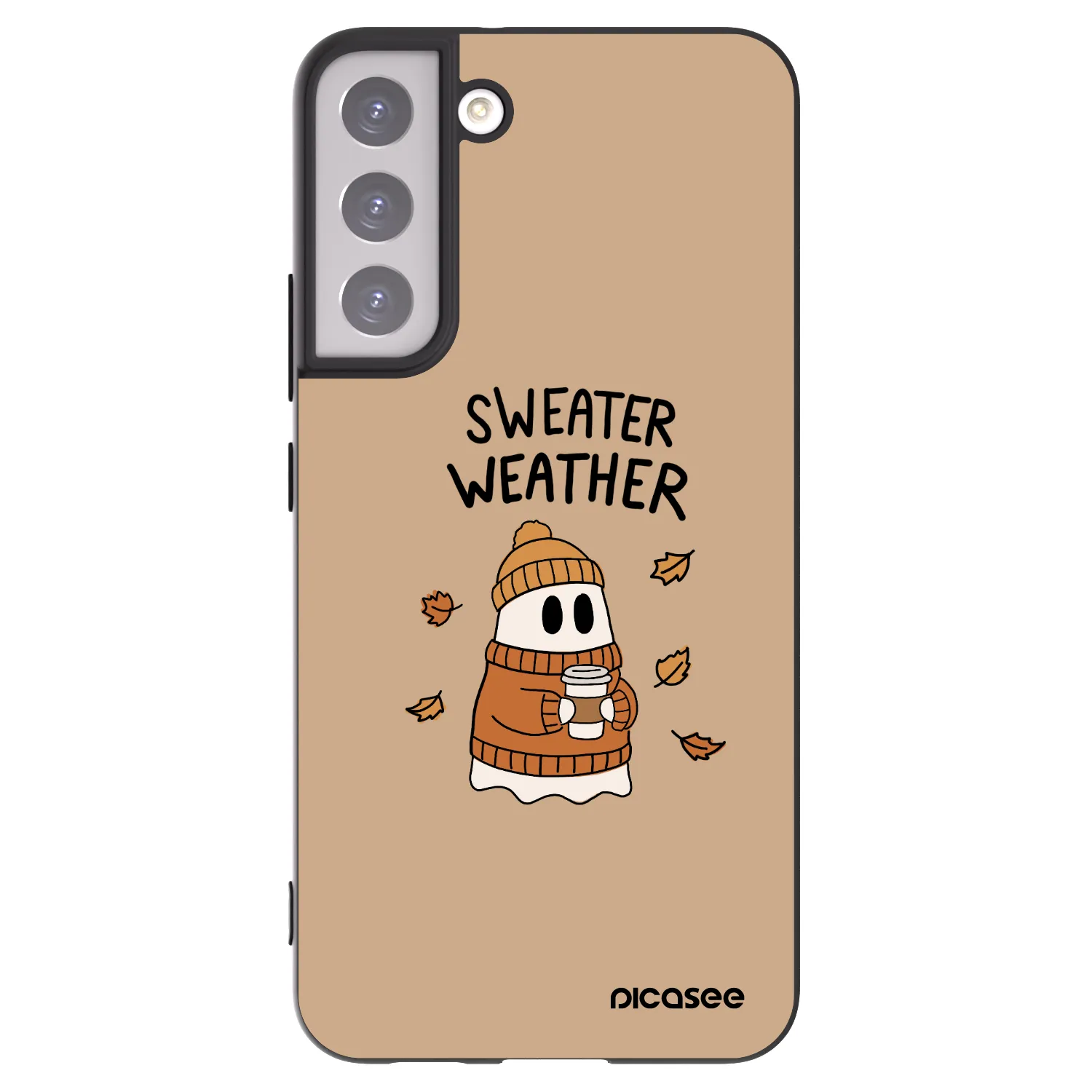Picasee Samsung Galaxy S22+ 5G Hülle - Schwarzes Silikon - Sweater ghost