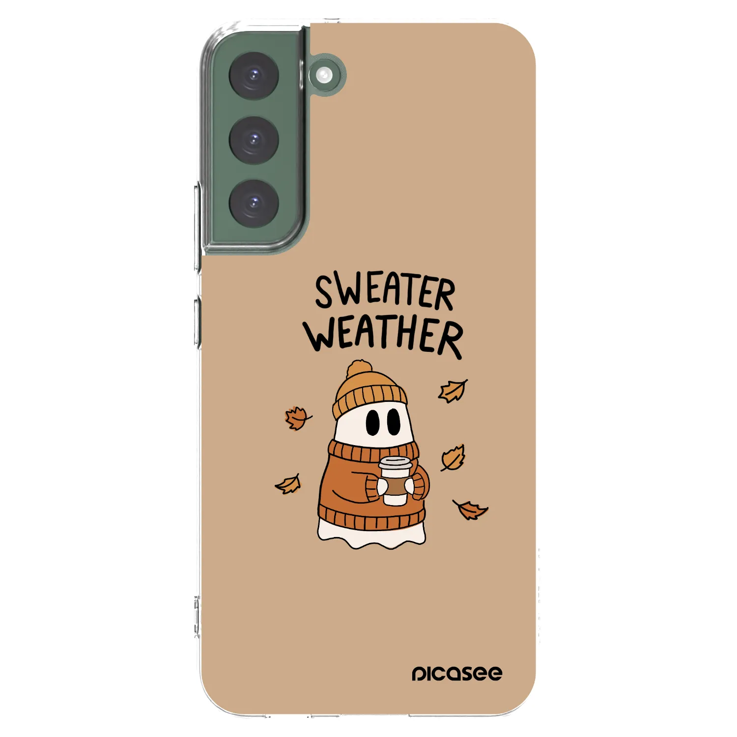 Picasee Samsung Galaxy S22+ 5G Hülle - Transparentes Silikon - Sweater ghost