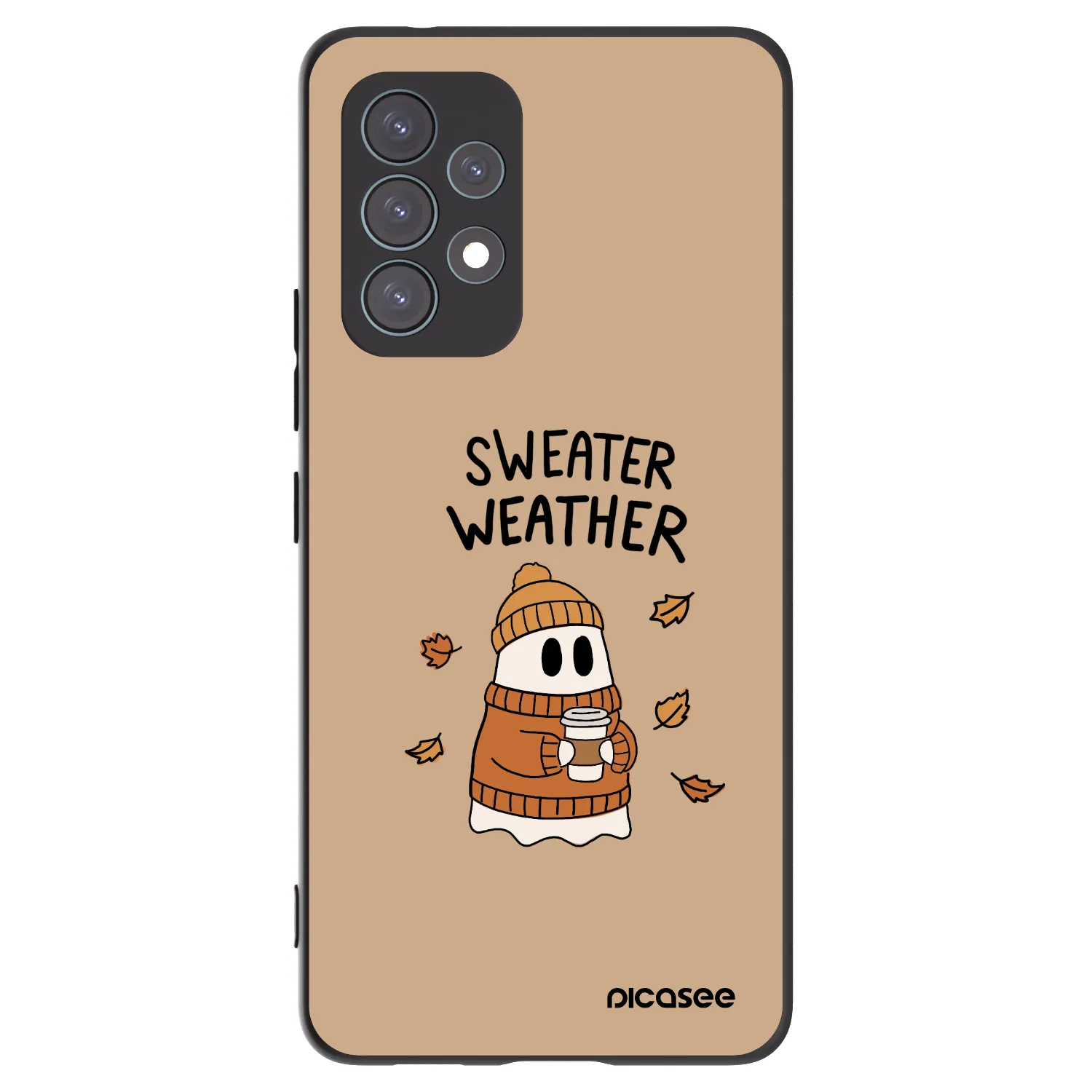 Picasee Samsung Galaxy A53 5G A536 Hülle - Schwarzes Silikon - Sweater ghost