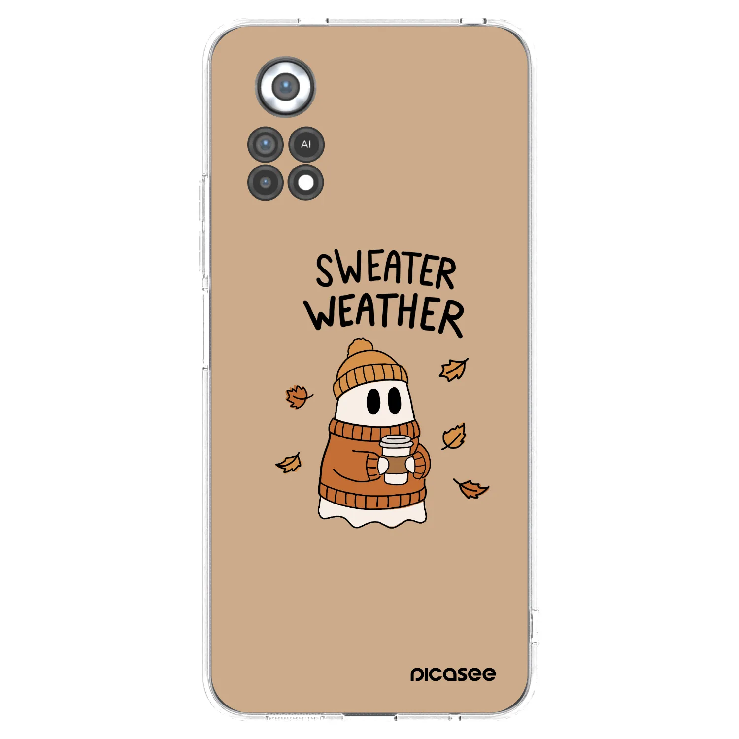 Picasee Xiaomi Poco X4 Pro 5G Hülle - Transparentes Silikon - Sweater ghost