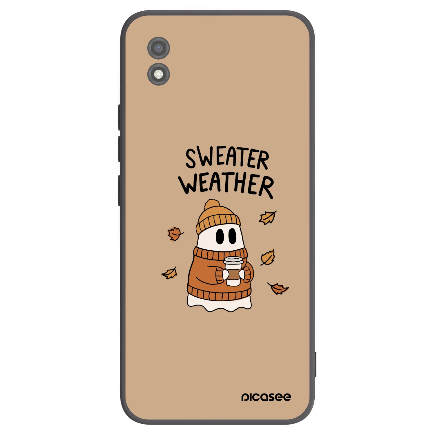 Picasee Realme C11 (2021) Hülle - Schwarzes Silikon - Sweater ghost