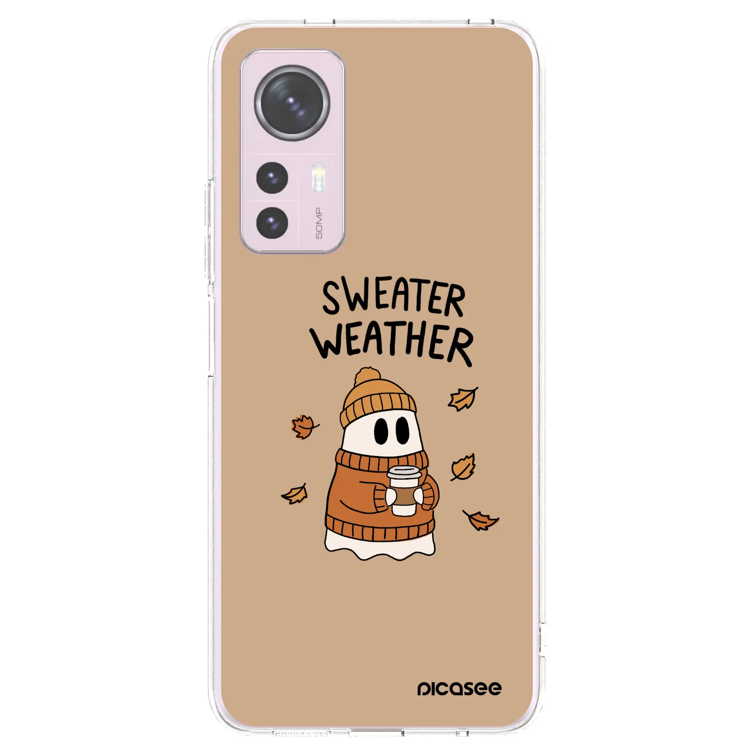 Picasee Xiaomi 12 Hülle - Transparentes Silikon - Sweater ghost