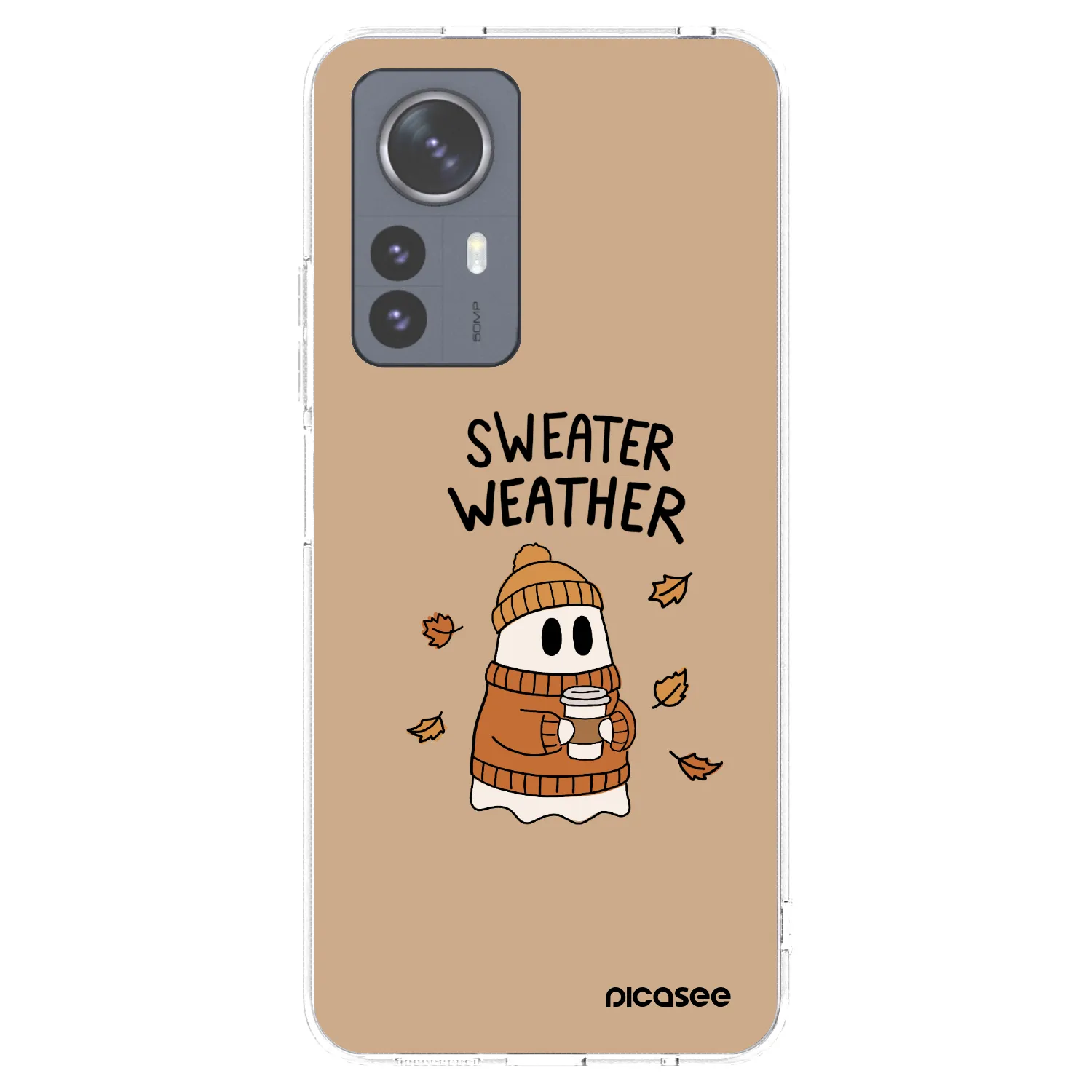 Picasee Xiaomi 12 Pro Hülle - Transparentes Silikon - Sweater ghost