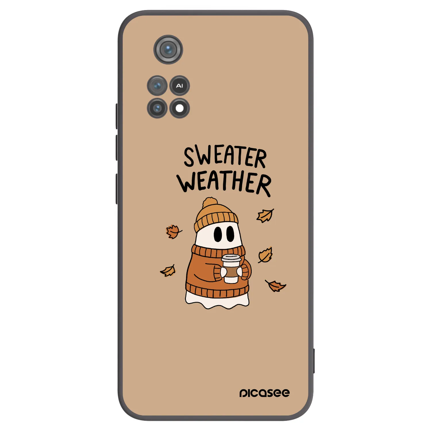 Picasee Xiaomi Poco M4 Pro Hülle - Schwarzes Silikon - Sweater ghost