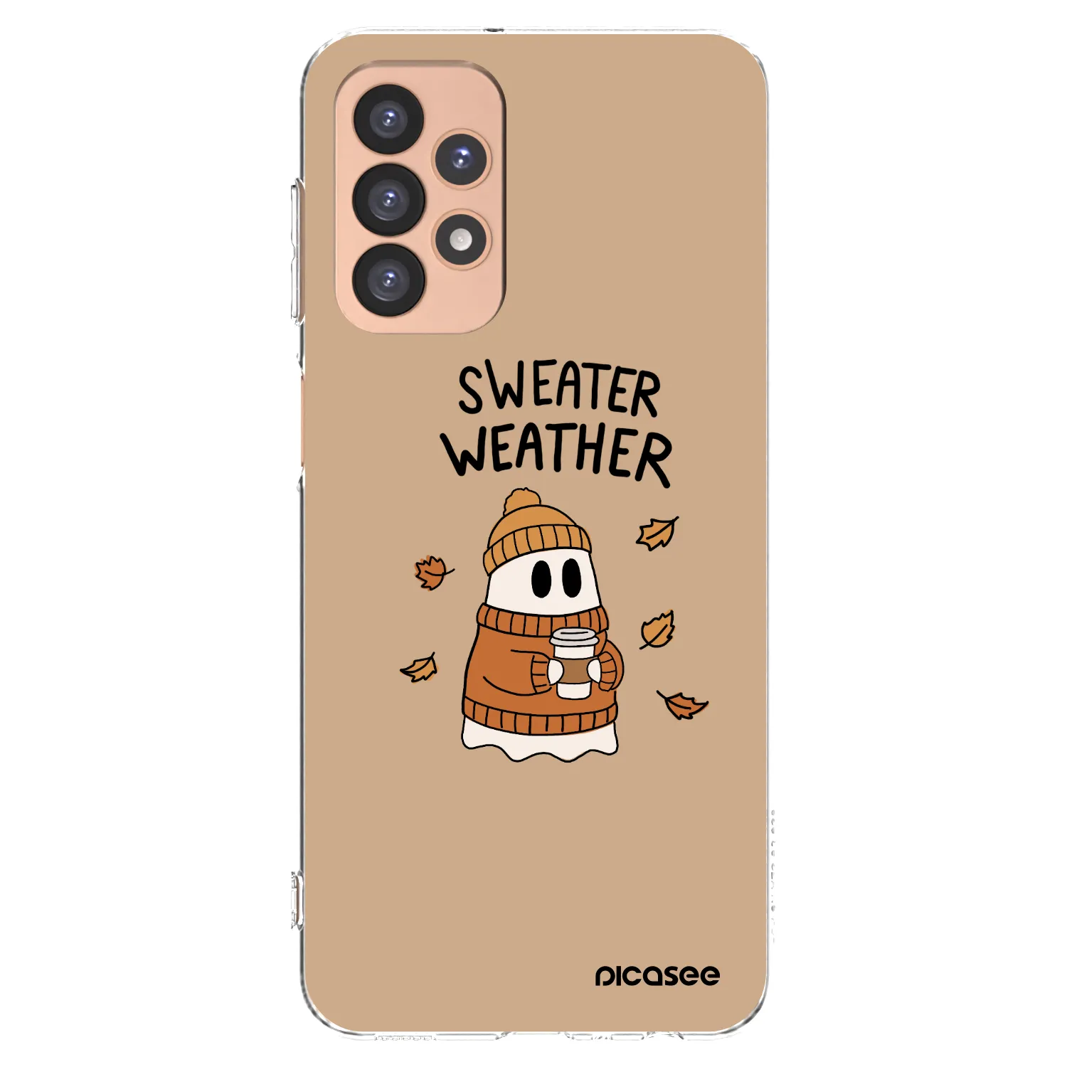 Picasee Samsung Galaxy A23 A236B 5G Hülle - Transparentes Silikon - Sweater ghost