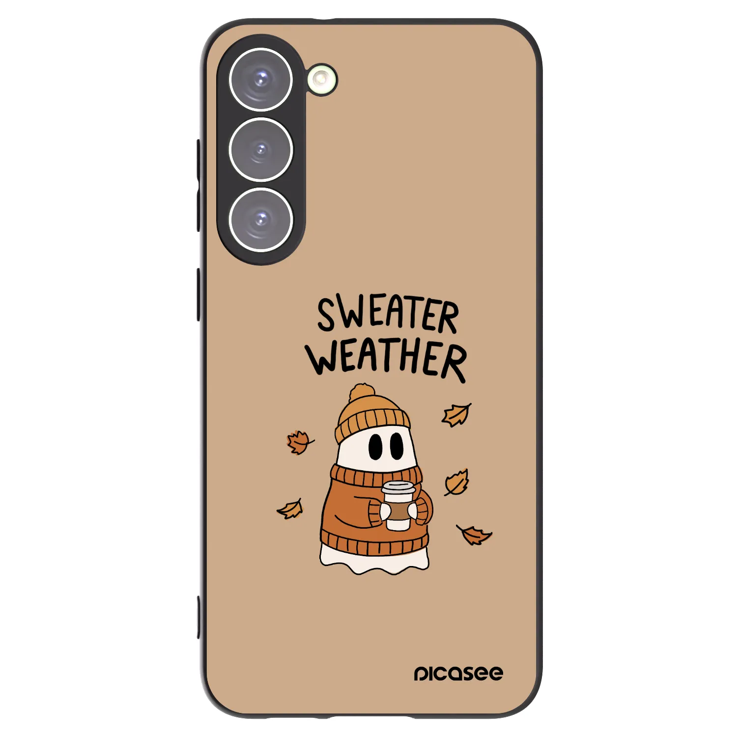 Picasee Samsung Galaxy S23+ 5G Hülle - Schwarzes Silikon - Sweater ghost