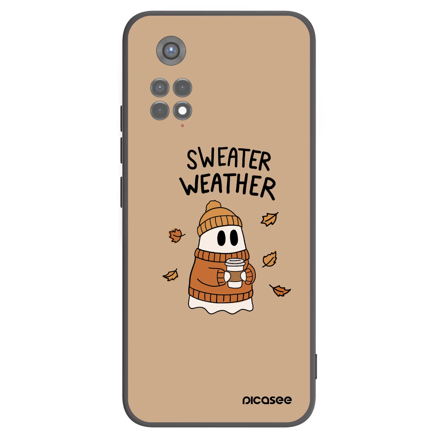 Picasee Xiaomi Redmi Note 11S 5G Hülle - Schwarzes Silikon - Sweater ghost