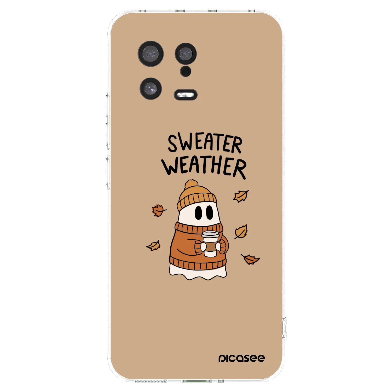 Picasee Xiaomi 13 Hülle - Transparentes Silikon - Sweater ghost
