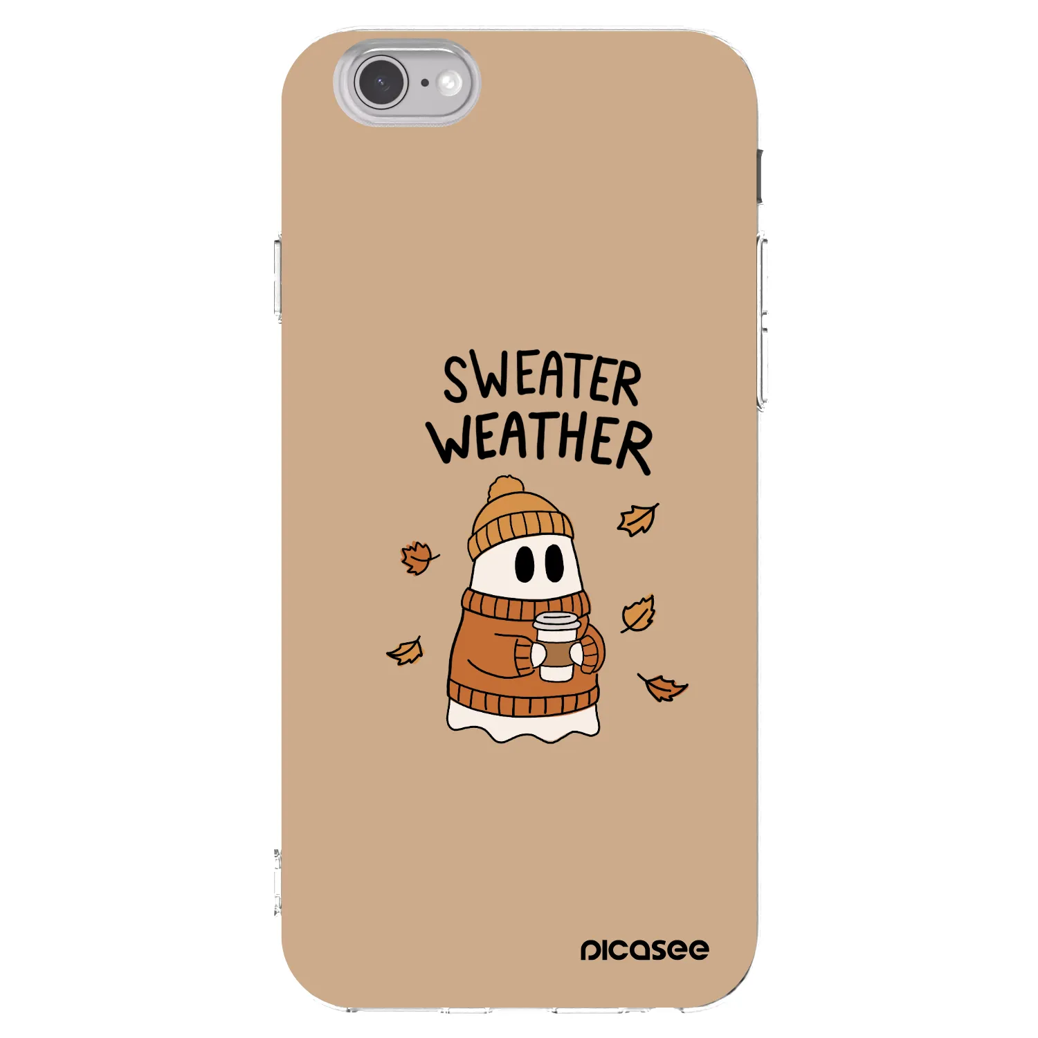 Picasee Apple iPhone 6/6S Hülle - Transparentes Silikon - Sweater ghost