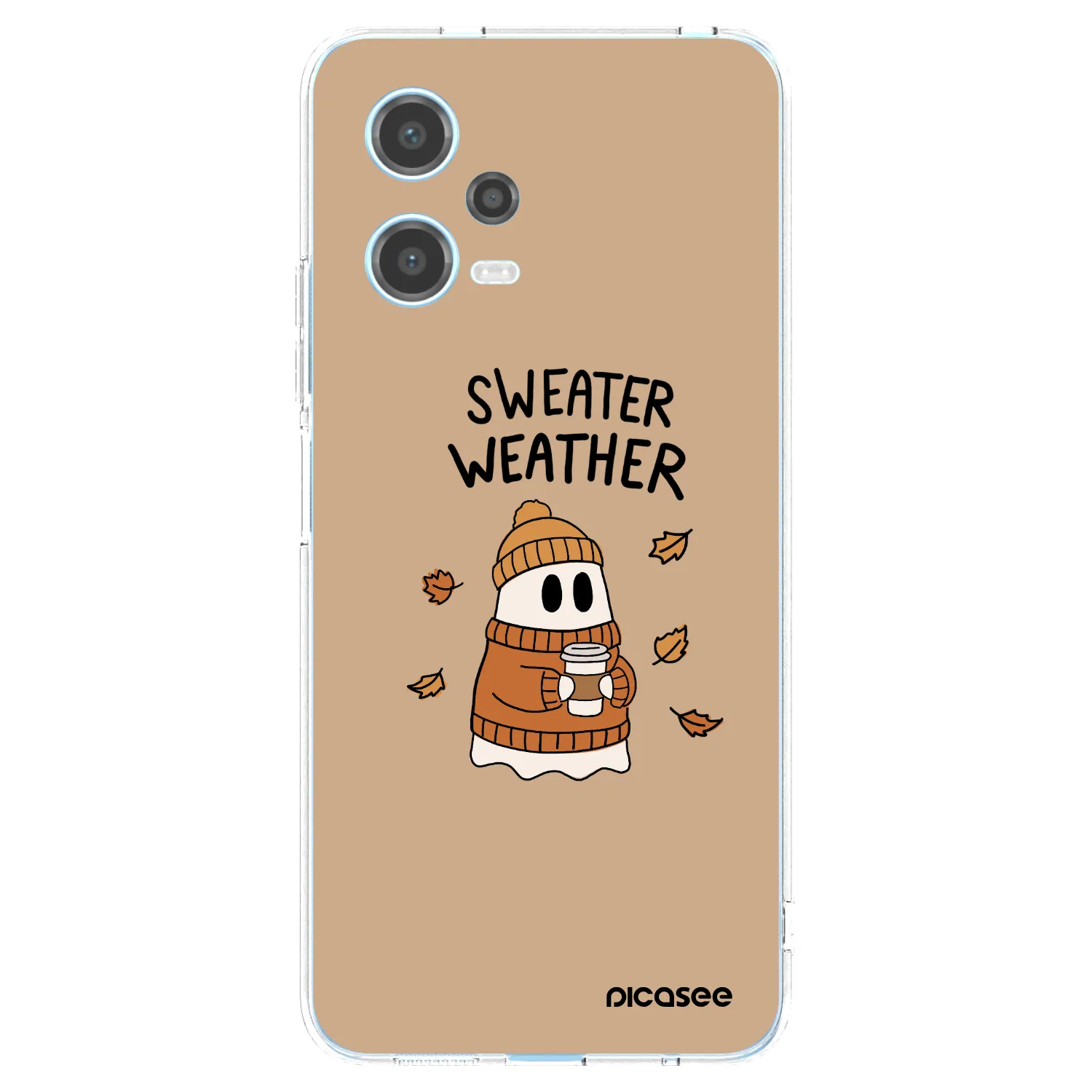 Picasee Xiaomi Redmi Note 12 5G Hülle - Transparentes Silikon - Sweater ghost