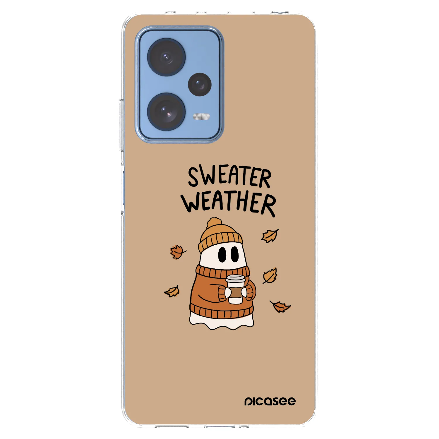 Picasee Xiaomi Redmi Note 12 Pro 5G Hülle - Transparentes Silikon - Sweater ghost