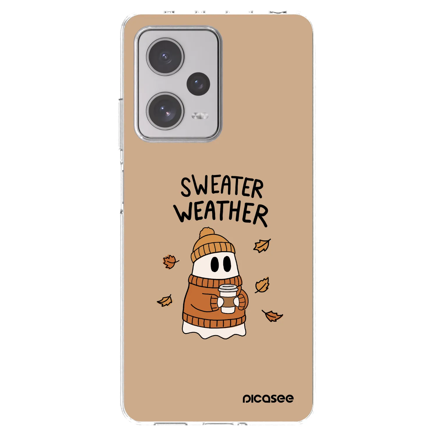 Picasee Xiaomi Redmi Note 12 Pro+ 5G Hülle - Transparentes Silikon - Sweater ghost