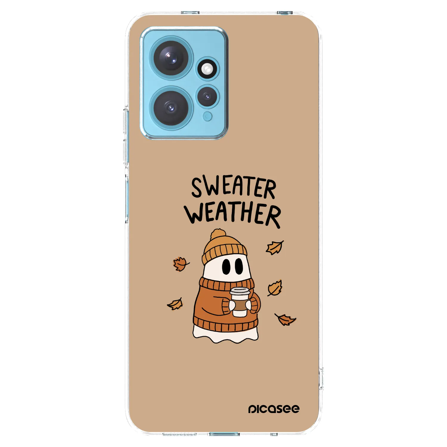 Picasee Xiaomi Redmi Note 12 4G Hülle - Transparentes Silikon - Sweater ghost