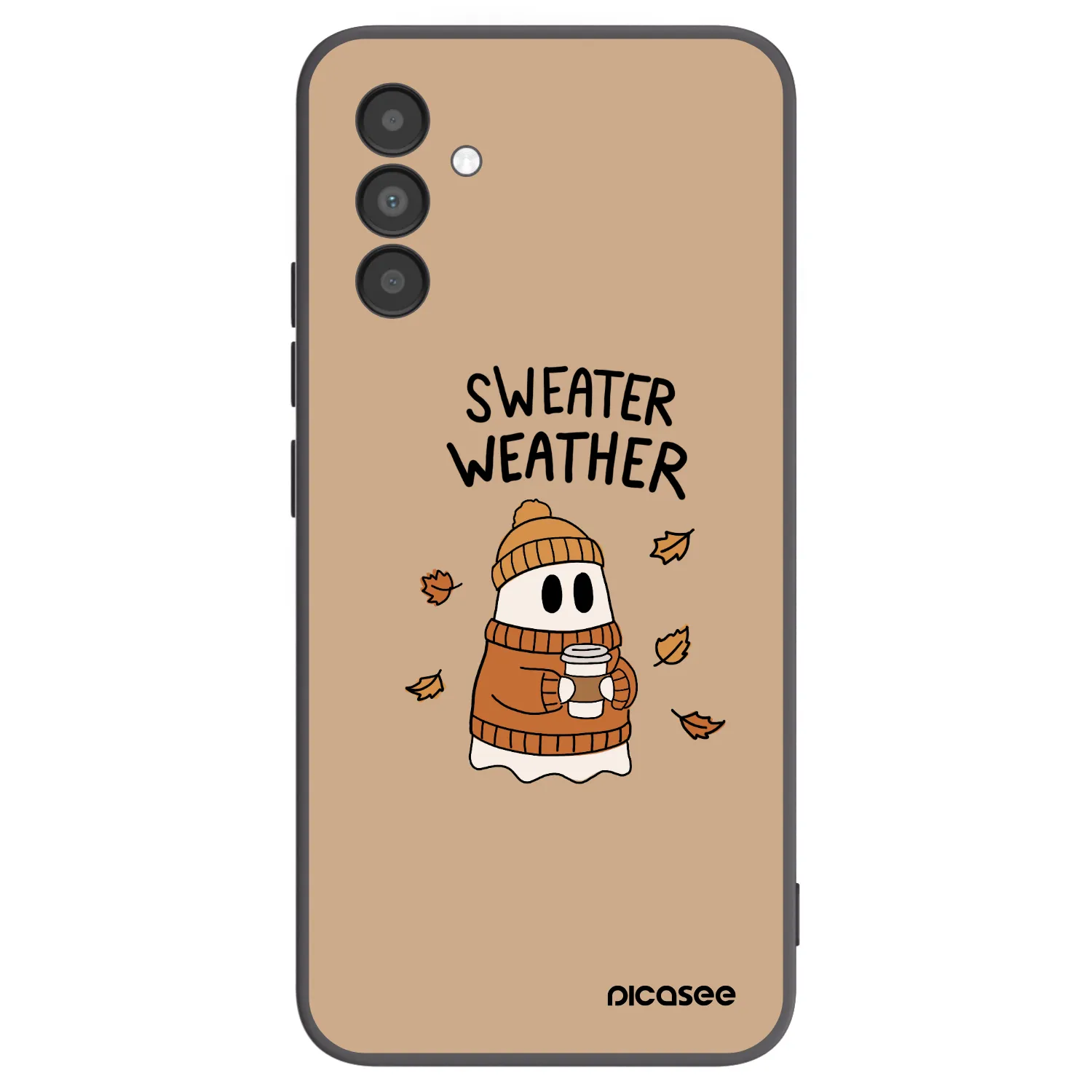 Picasee Samsung Galaxy A04s A047F Hülle - Schwarzes Silikon - Sweater ghost