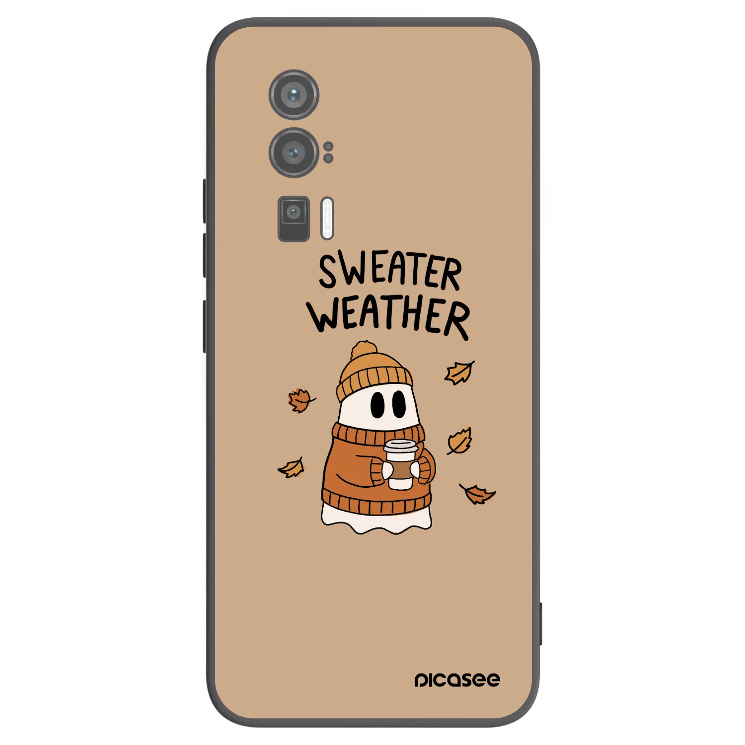 Picasee Xiaomi Poco F5 Pro 5G Hülle - Schwarzes Silikon - Sweater ghost