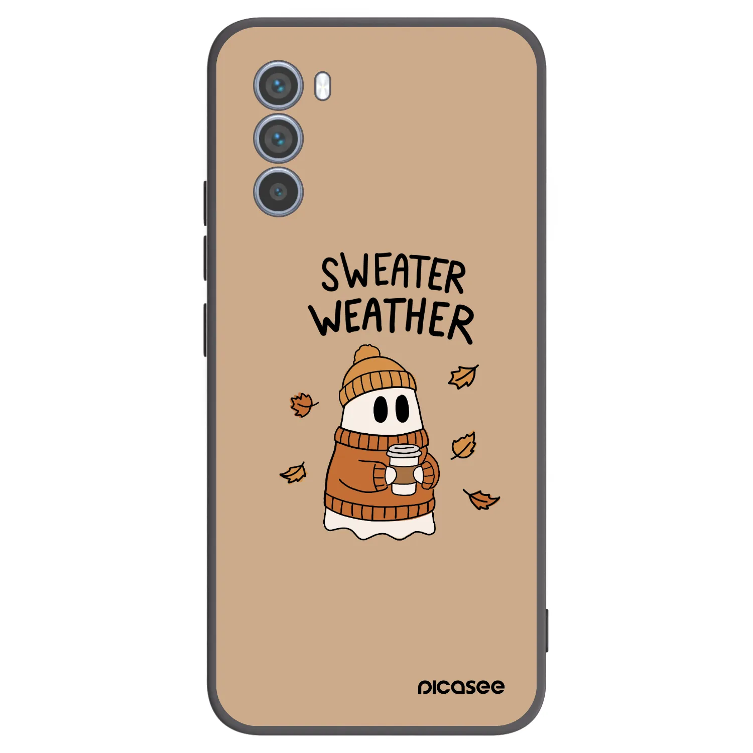 Picasee Motorola Moto G62 Hülle - Schwarzes Silikon - Sweater ghost