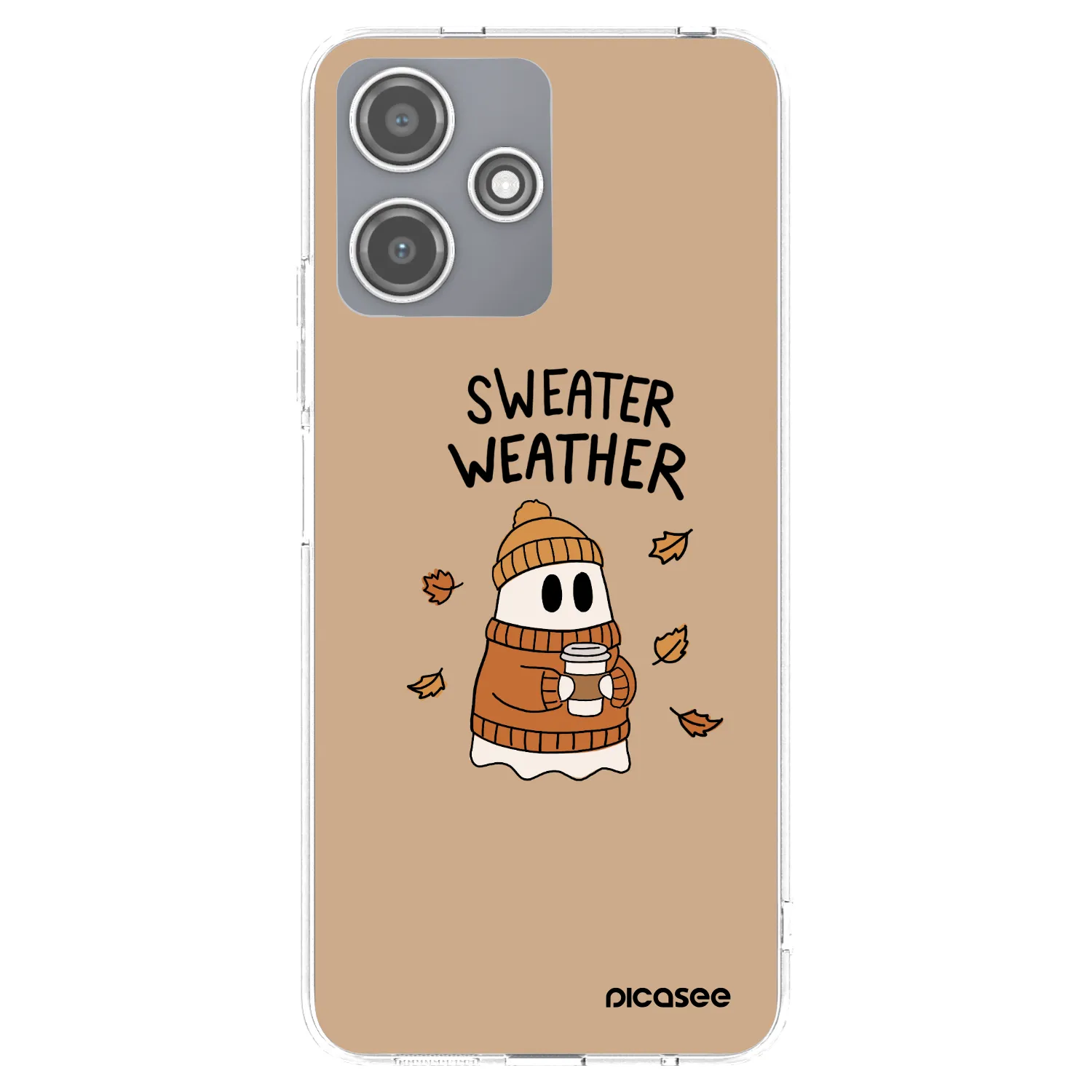 Picasee Xiaomi Redmi 12 5G Hülle - Transparentes Silikon - Sweater ghost
