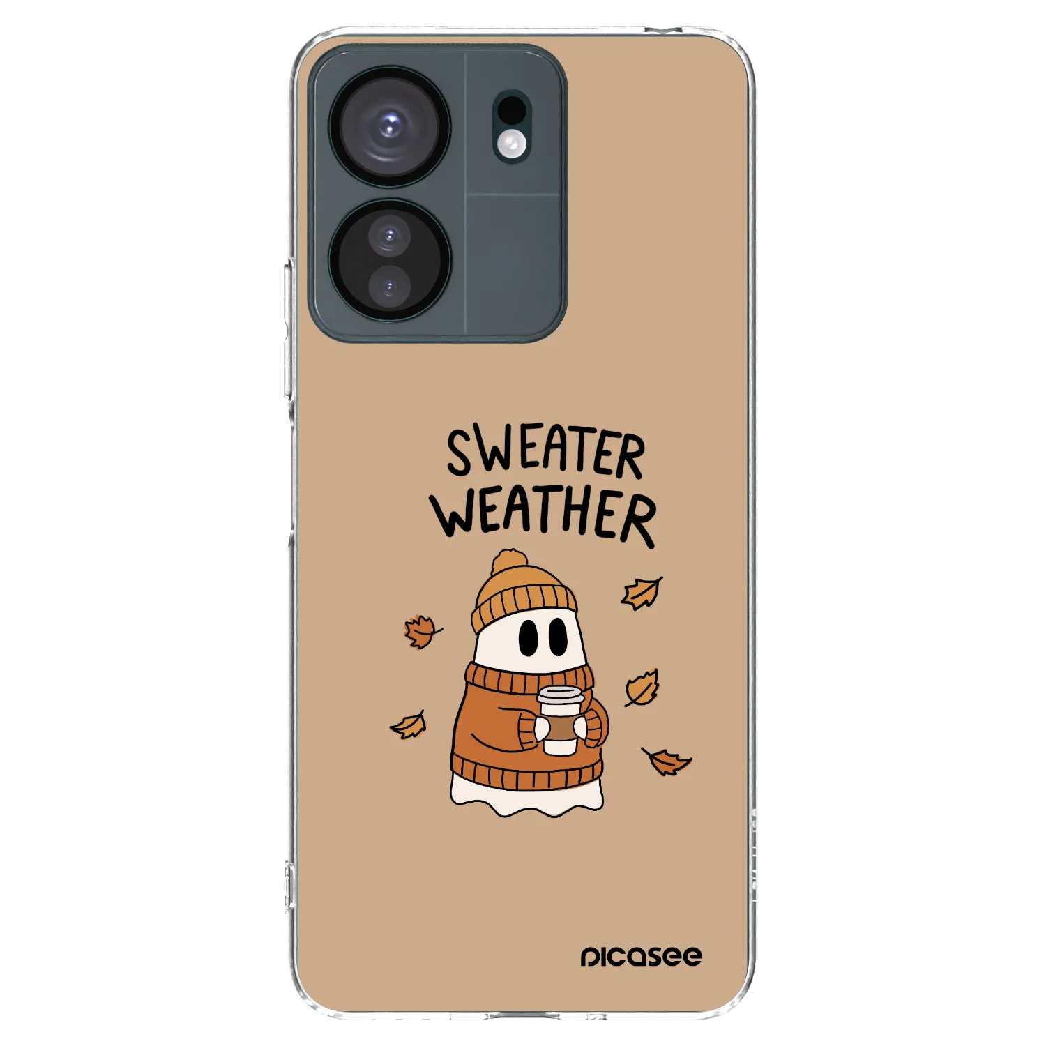 Picasee Xiaomi Redmi 13C 4G Hülle - Transparentes Silikon - Sweater ghost