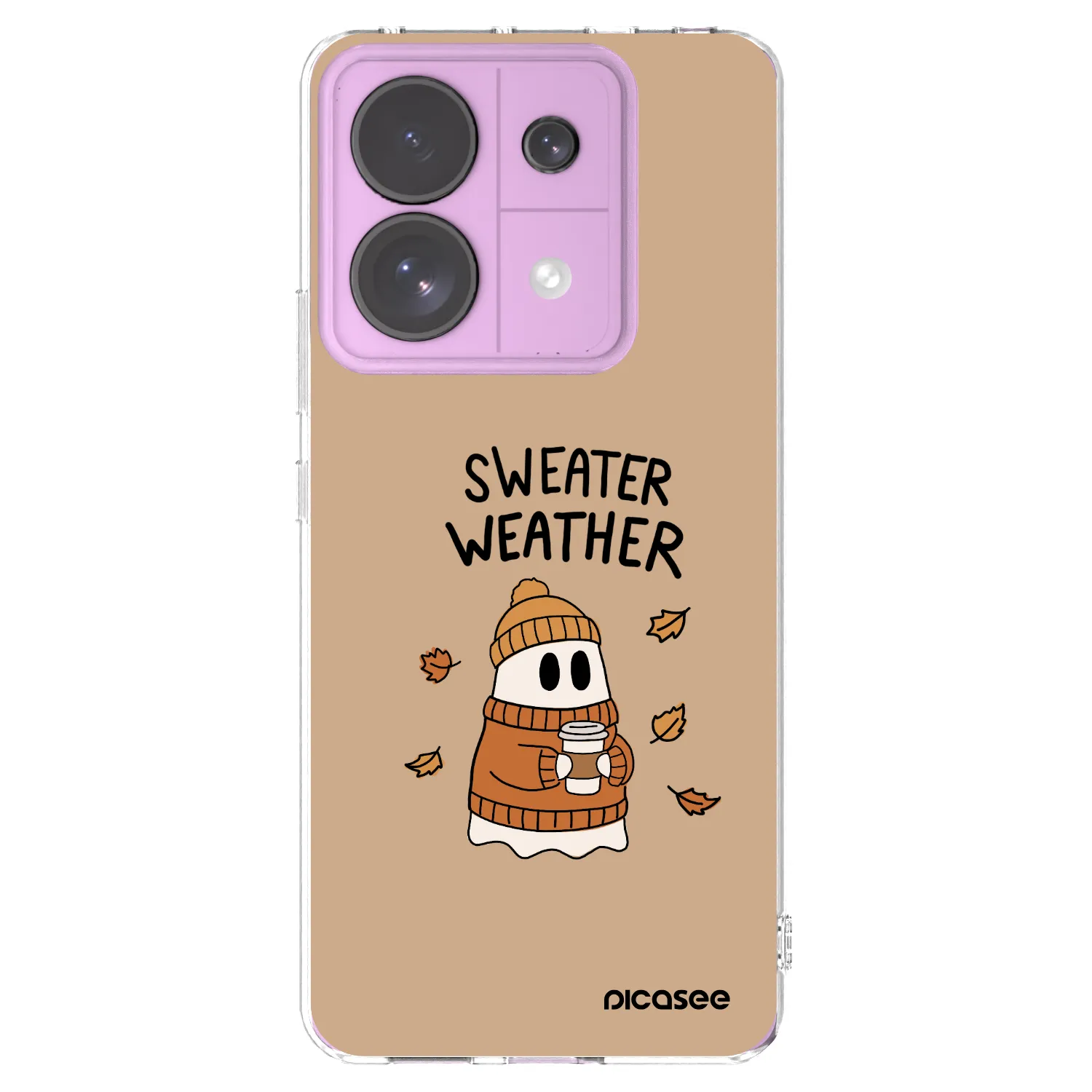 Picasee Xiaomi Redmi Note 13 Pro 5G Hülle - Transparentes Silikon - Sweater ghost