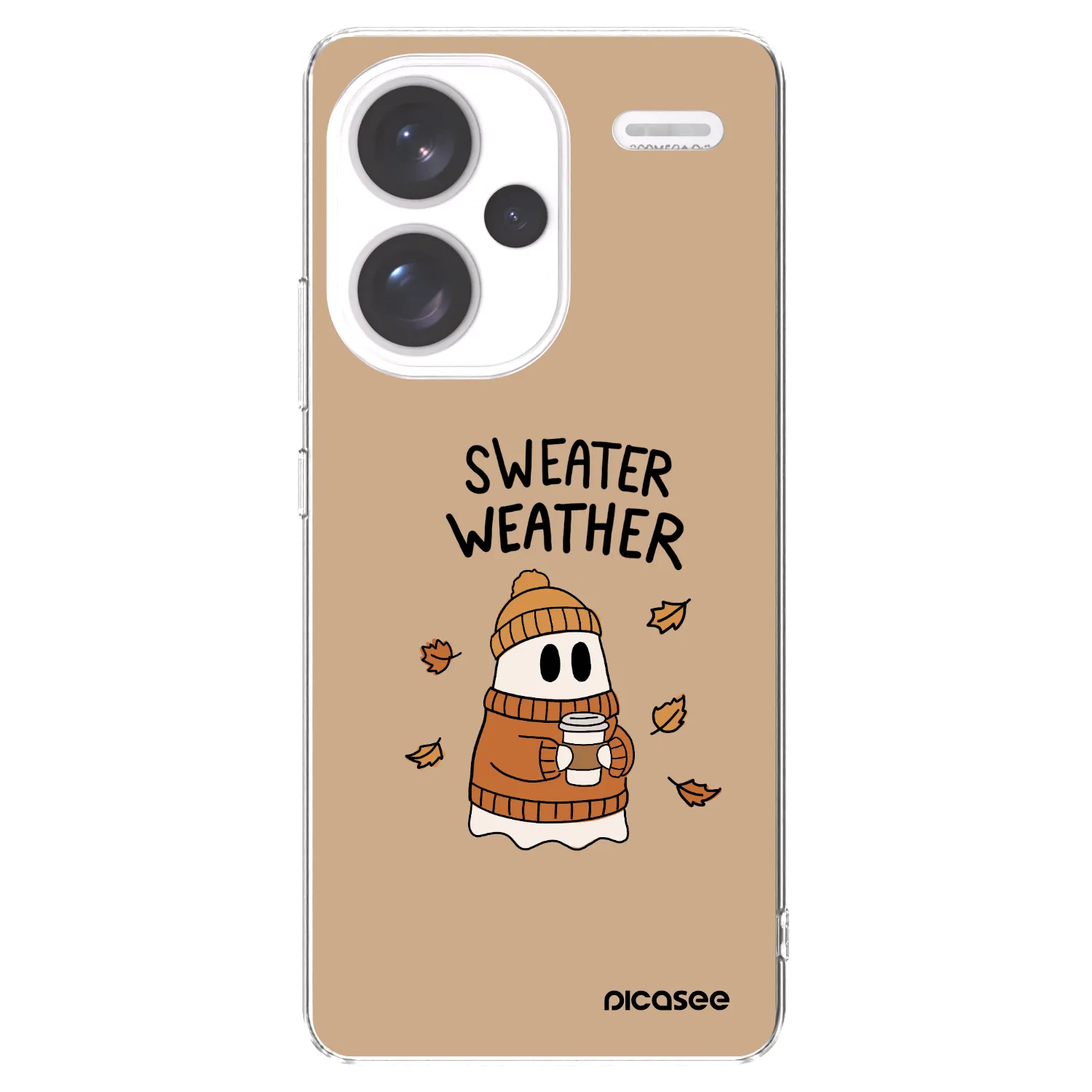Picasee Xiaomi Redmi Note 13 Pro+ 5G Hülle - Transparentes Silikon - Sweater ghost