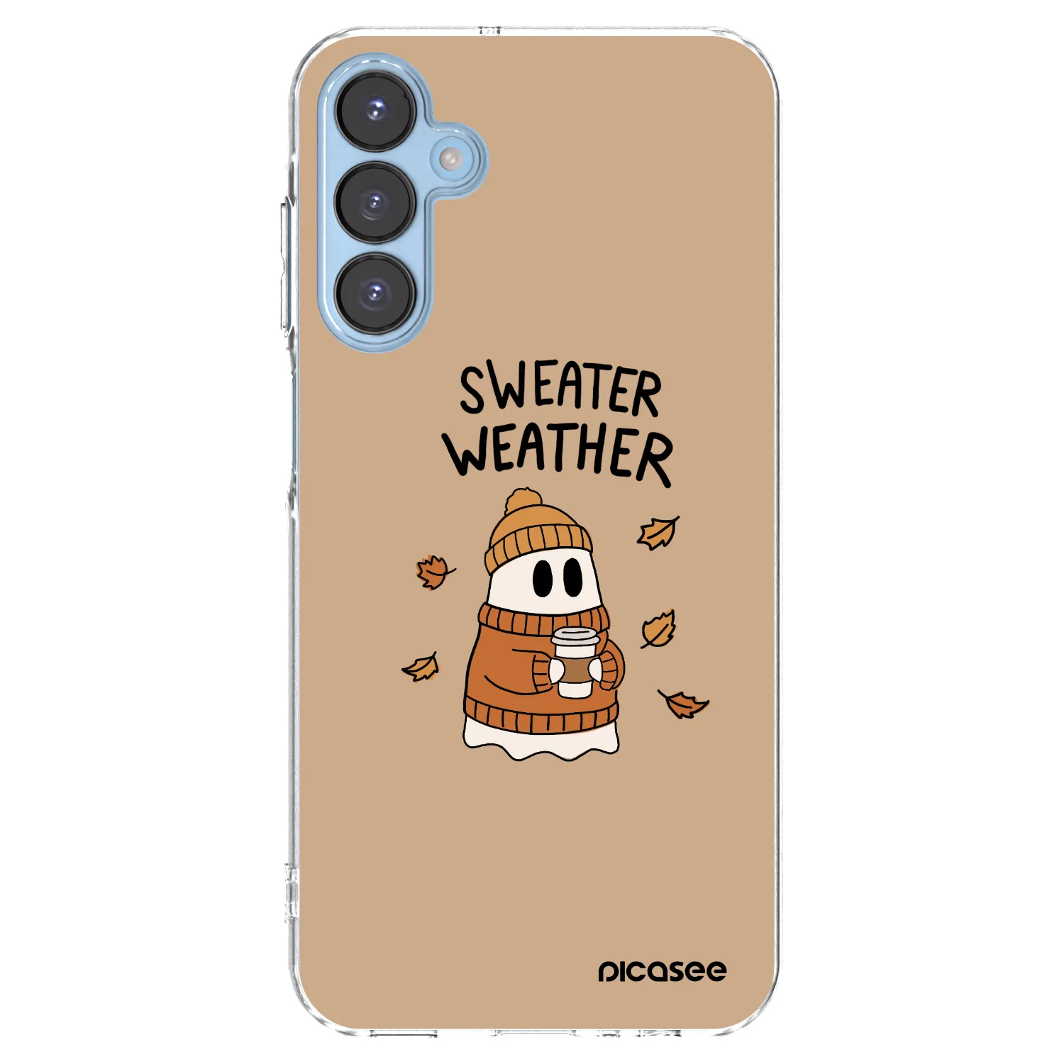 Picasee Samsung Galaxy A15 A156B 5G Hülle - Transparentes Silikon - Sweater ghost