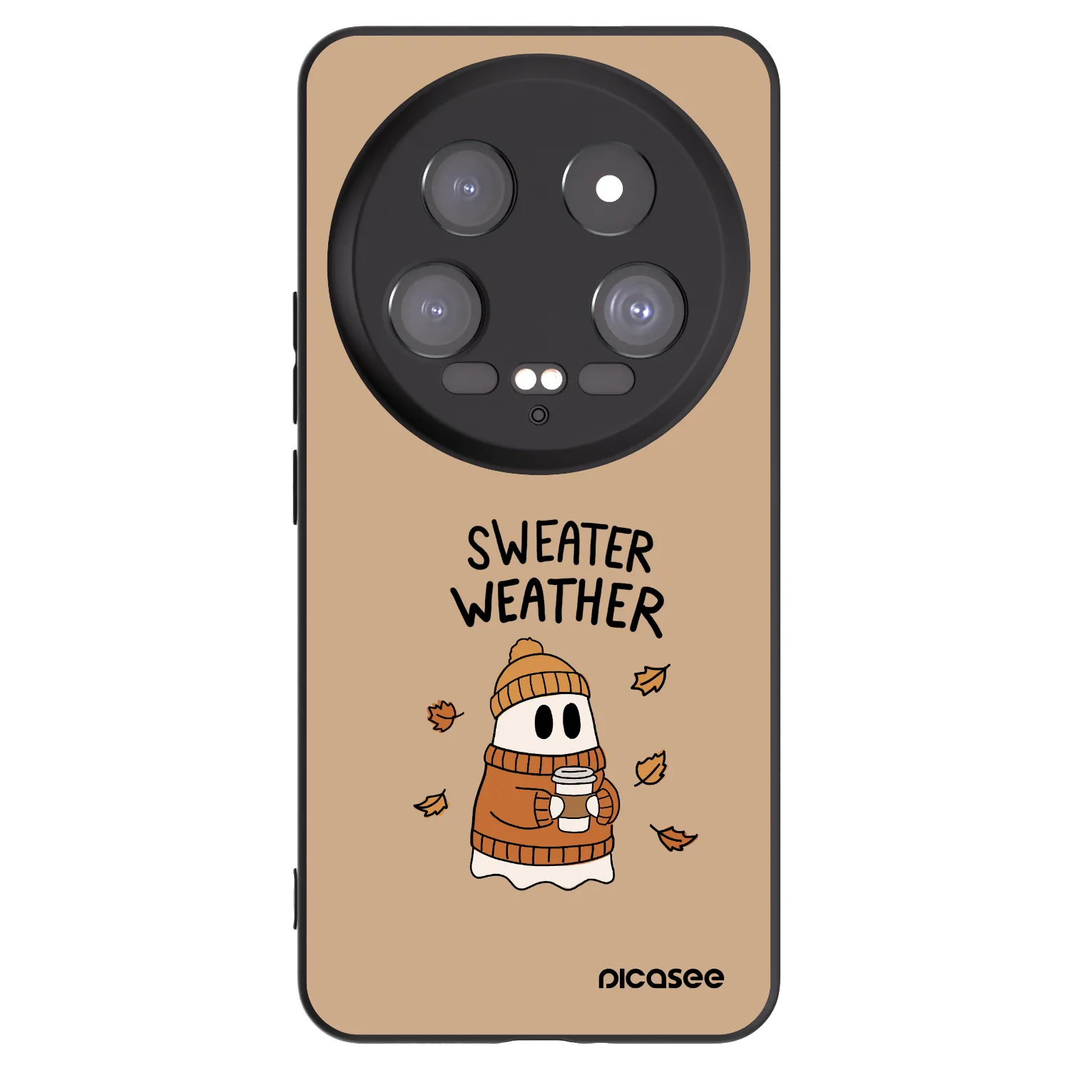 Picasee Xiaomi 14 Ultra Hülle - Schwarzes Silikon - Sweater ghost
