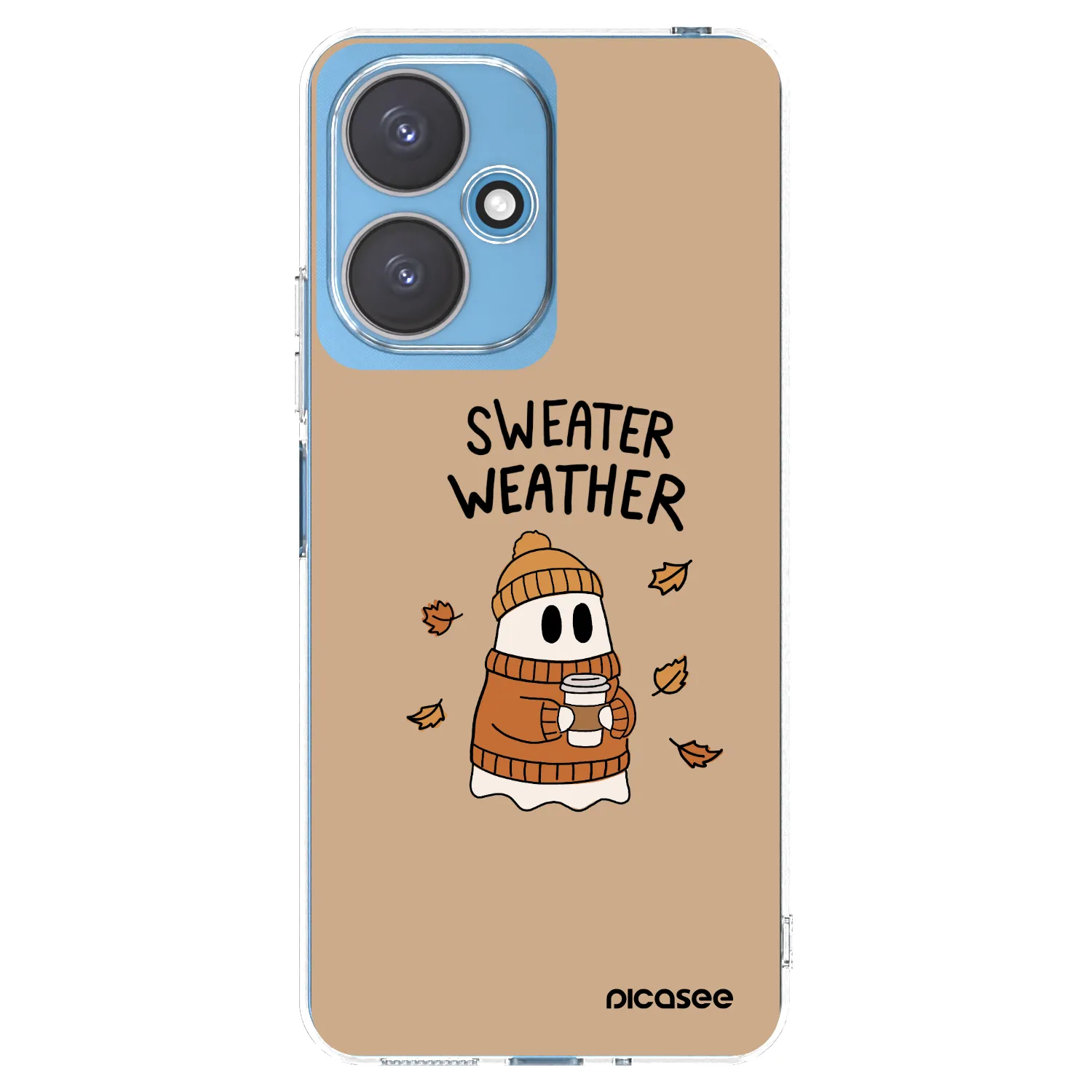 Picasee Xiaomi Redmi 13C 5G Hülle - Transparentes Silikon - Sweater ghost