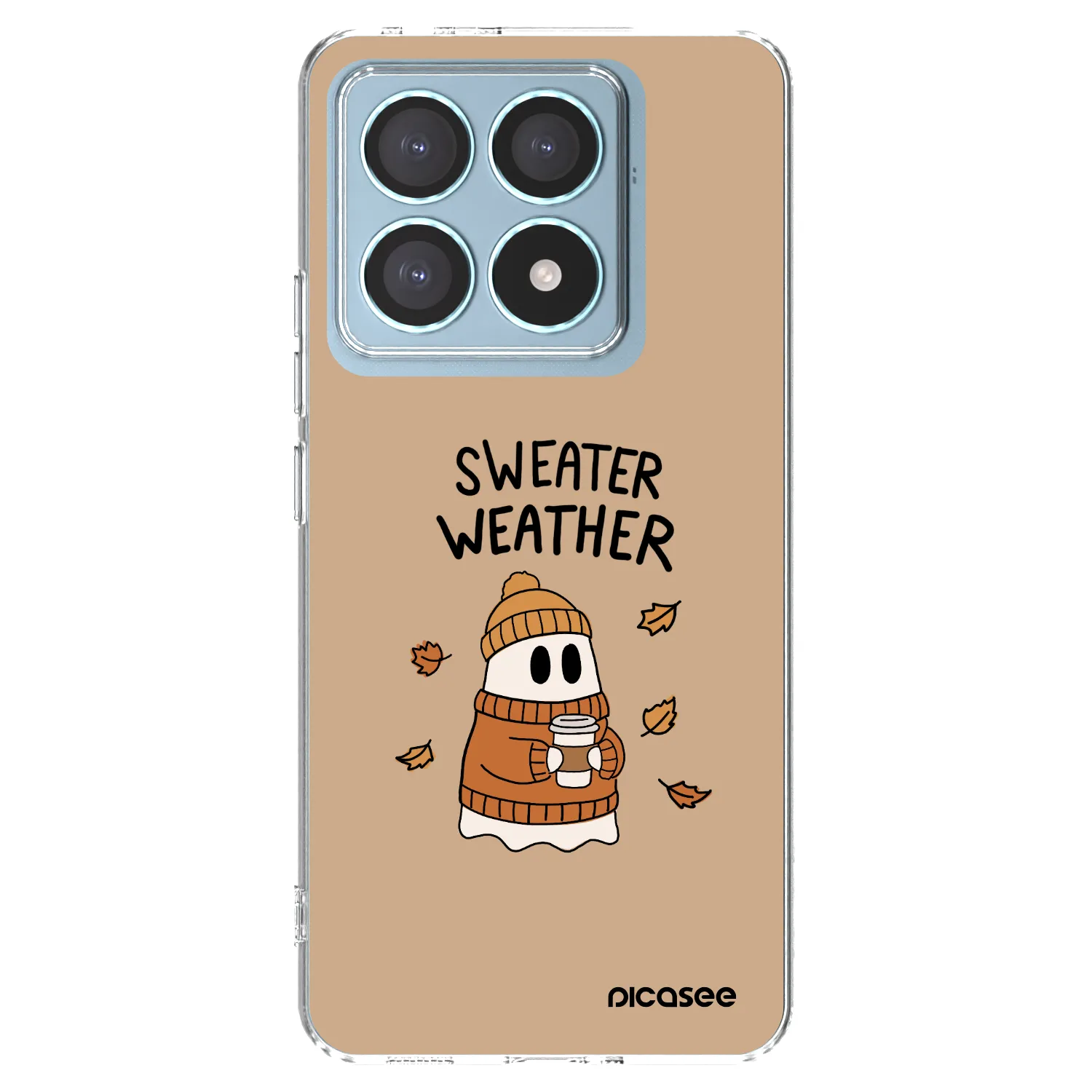 Picasee Xiaomi 14T Pro Hülle - Transparentes Silikon - Sweater ghost