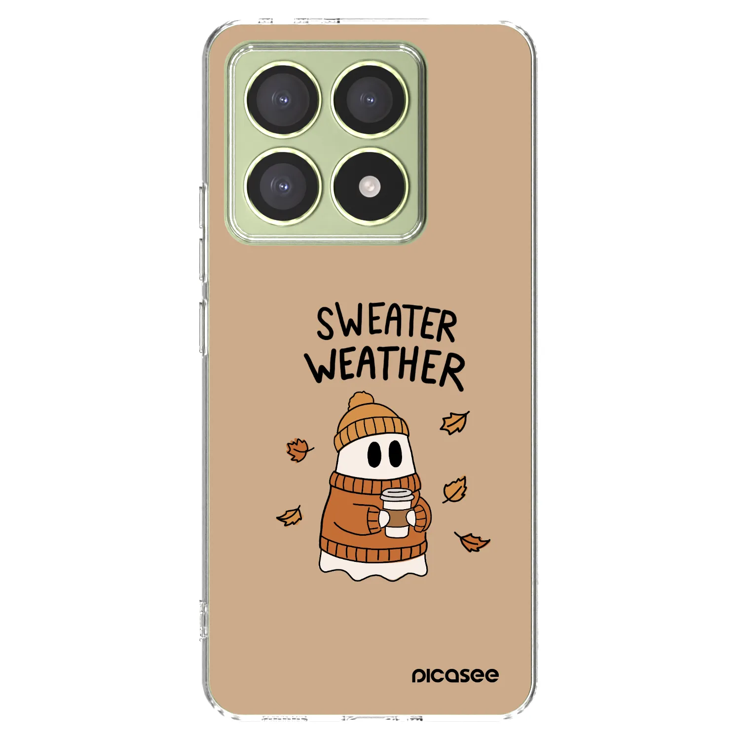 Picasee Xiaomi 14T Hülle - Transparentes Silikon - Sweater ghost