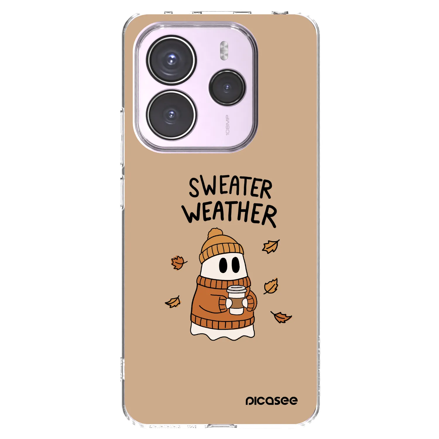 Picasee Xiaomi Redmi Note 14 5G Hülle - Transparentes Silikon - Sweater ghost