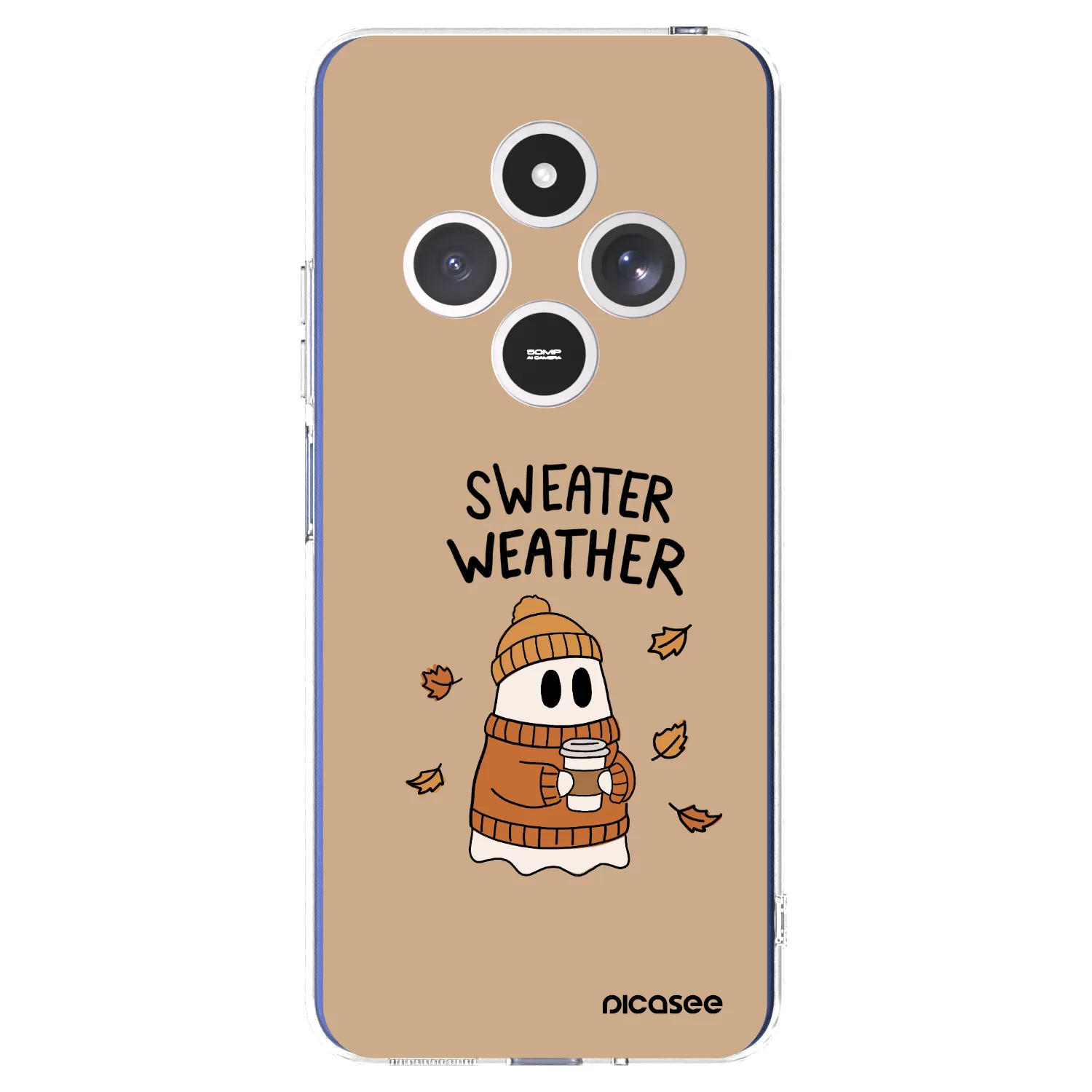 Picasee Xiaomi Redmi 14C Hülle - Transparentes Silikon - Sweater ghost