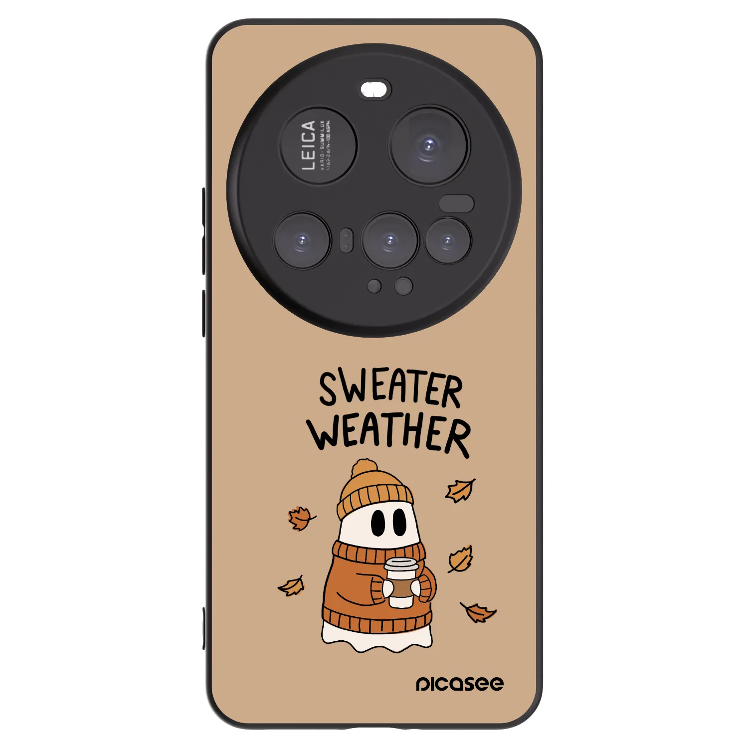 Picasee Xiaomi 15 Ultra Hülle - Schwarzes Silikon - Sweater ghost