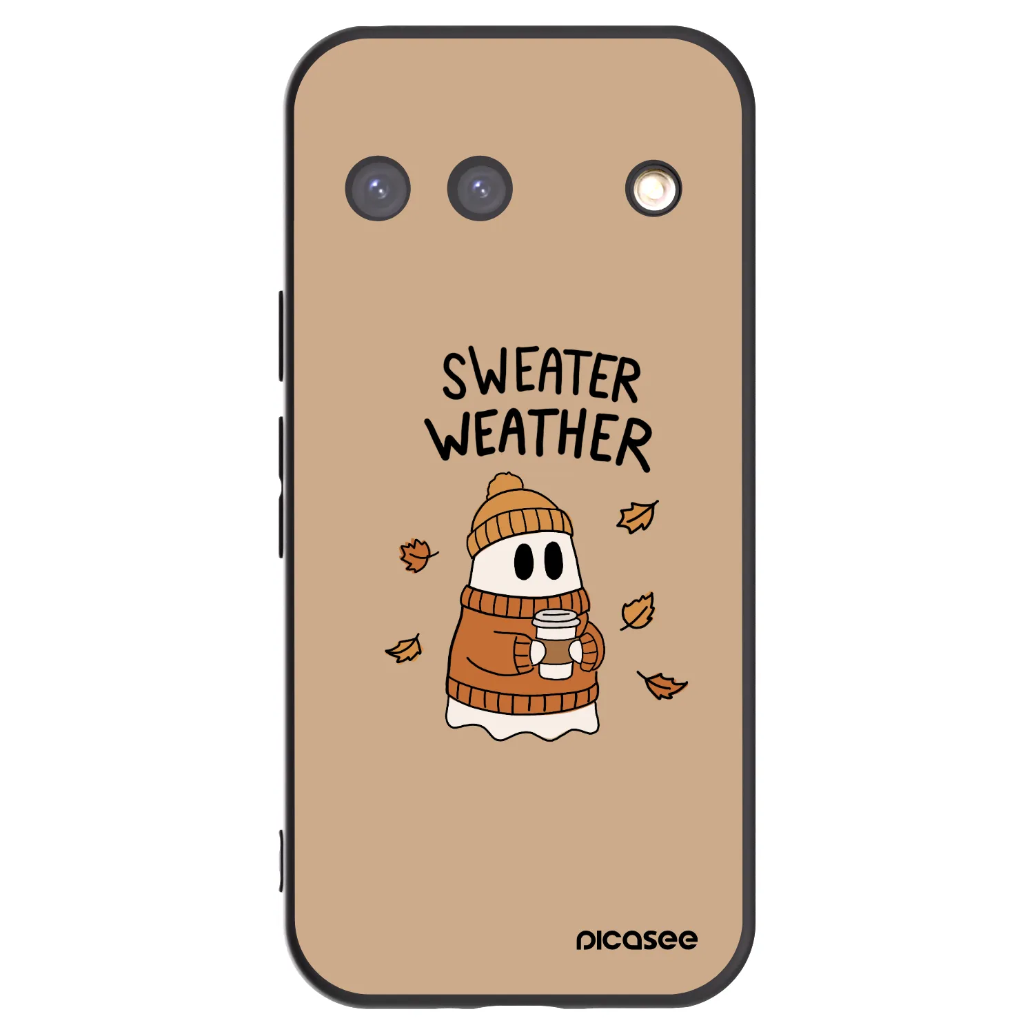 Picasee Google Pixel 9 Hülle - Schwarzes Silikon - Sweater ghost