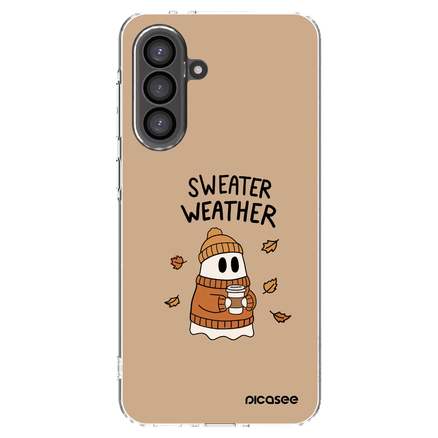 Picasee Samsung Galaxy A36 5G Hülle - Transparentes Silikon - Sweater ghost