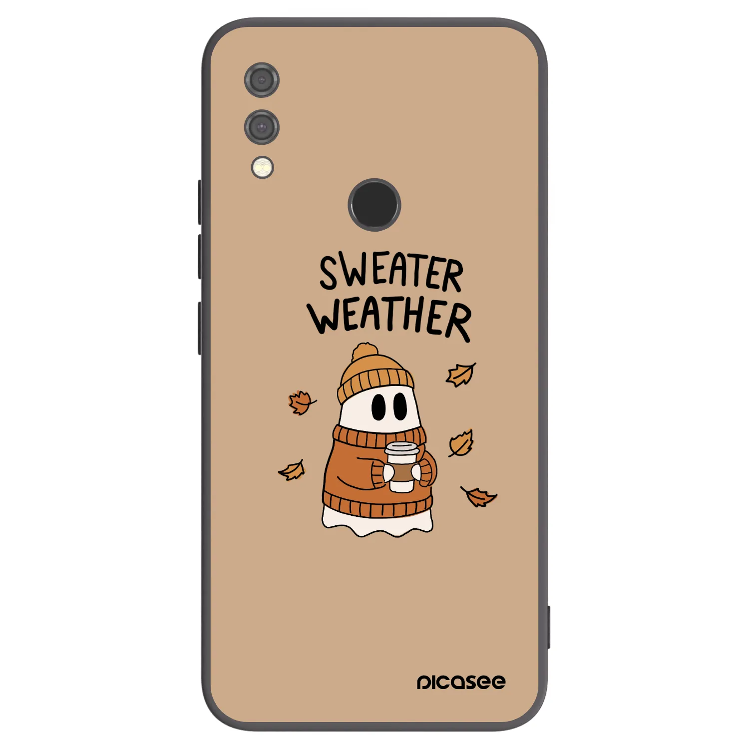 Picasee Xiaomi Redmi Note 7 Hülle - Schwarzes Silikon - Sweater ghost