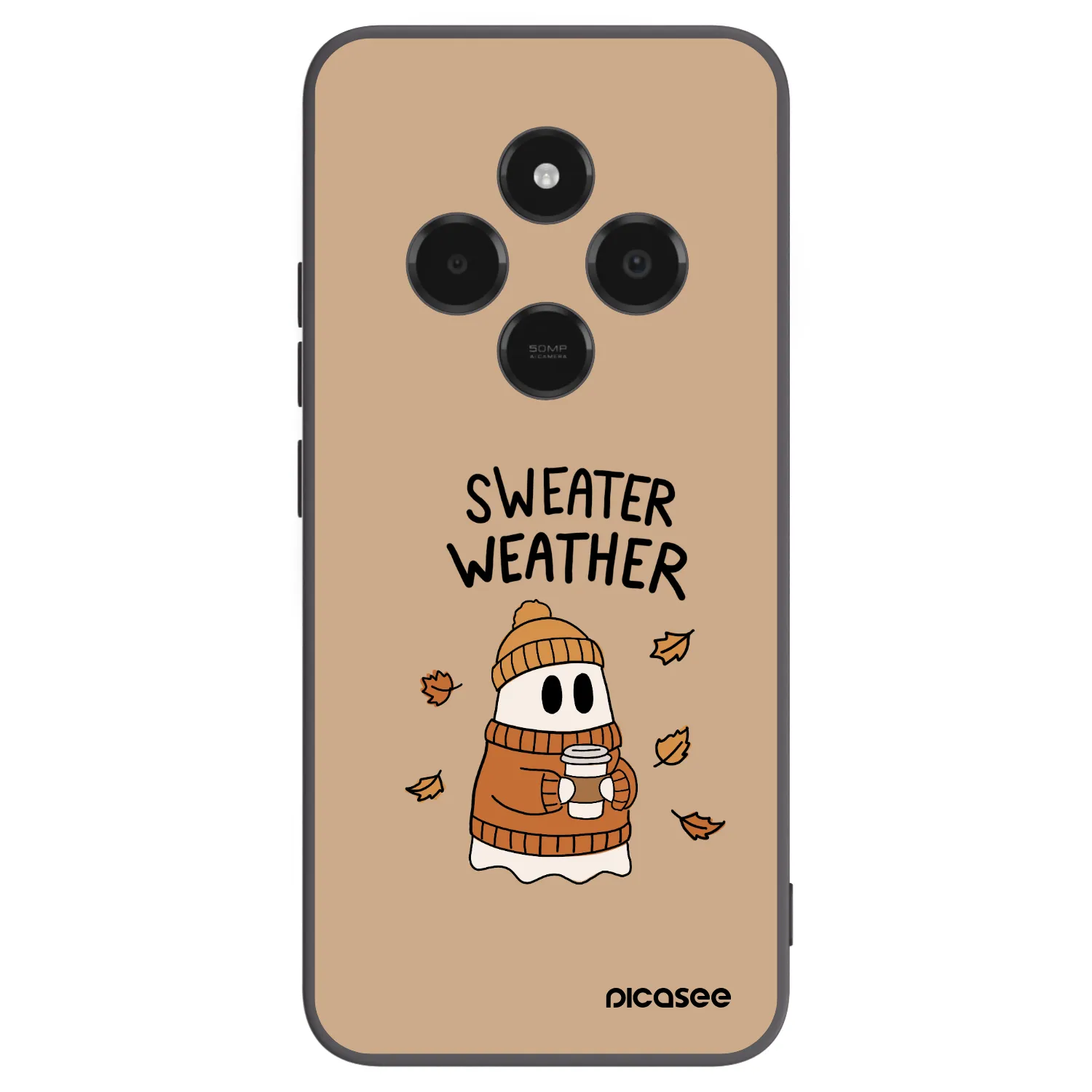 Picasee Xiaomi Poco C75 Hülle - Schwarzes Silikon - Sweater ghost