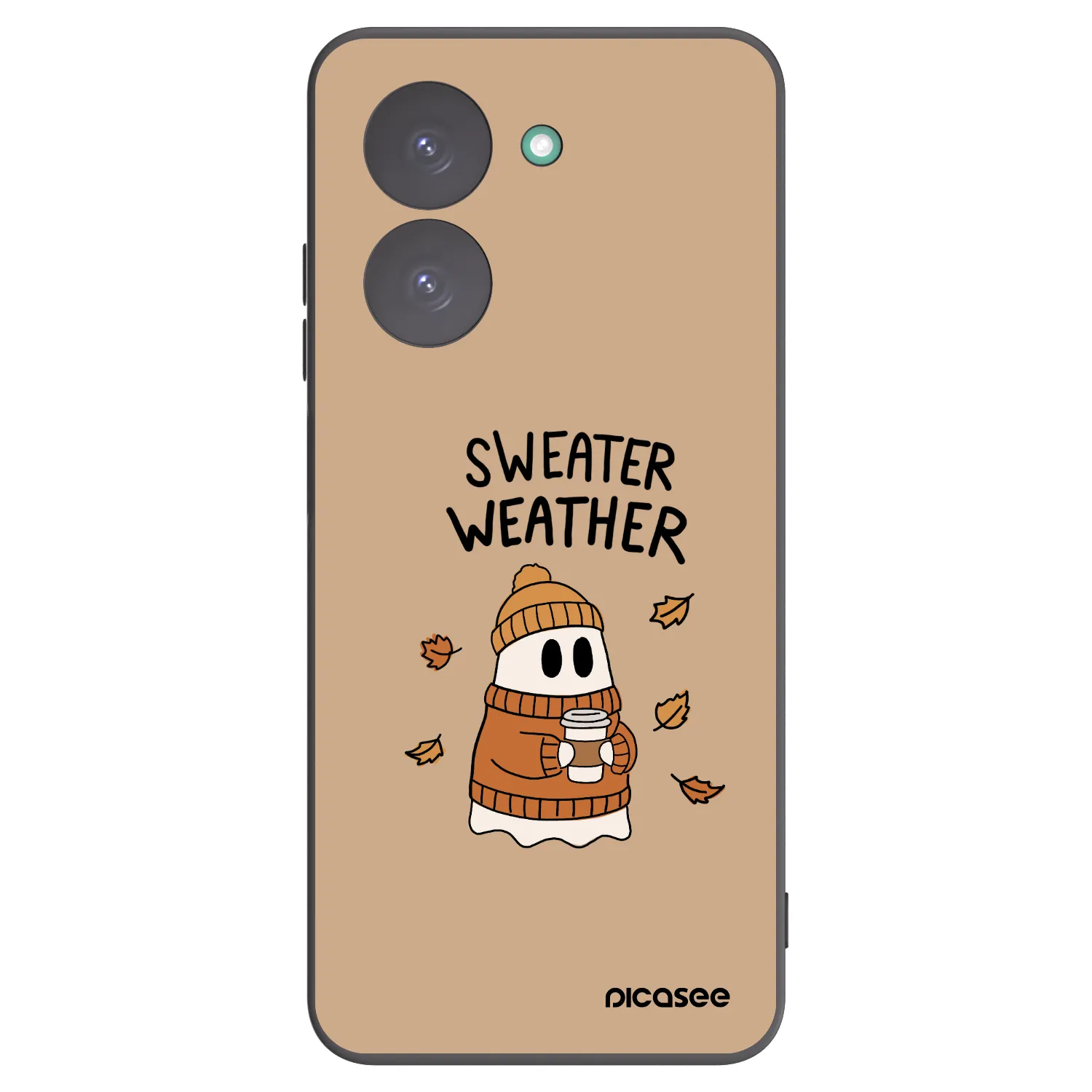 Picasee Xiaomi Redmi A5 Hülle - Schwarzes Silikon - Sweater ghost