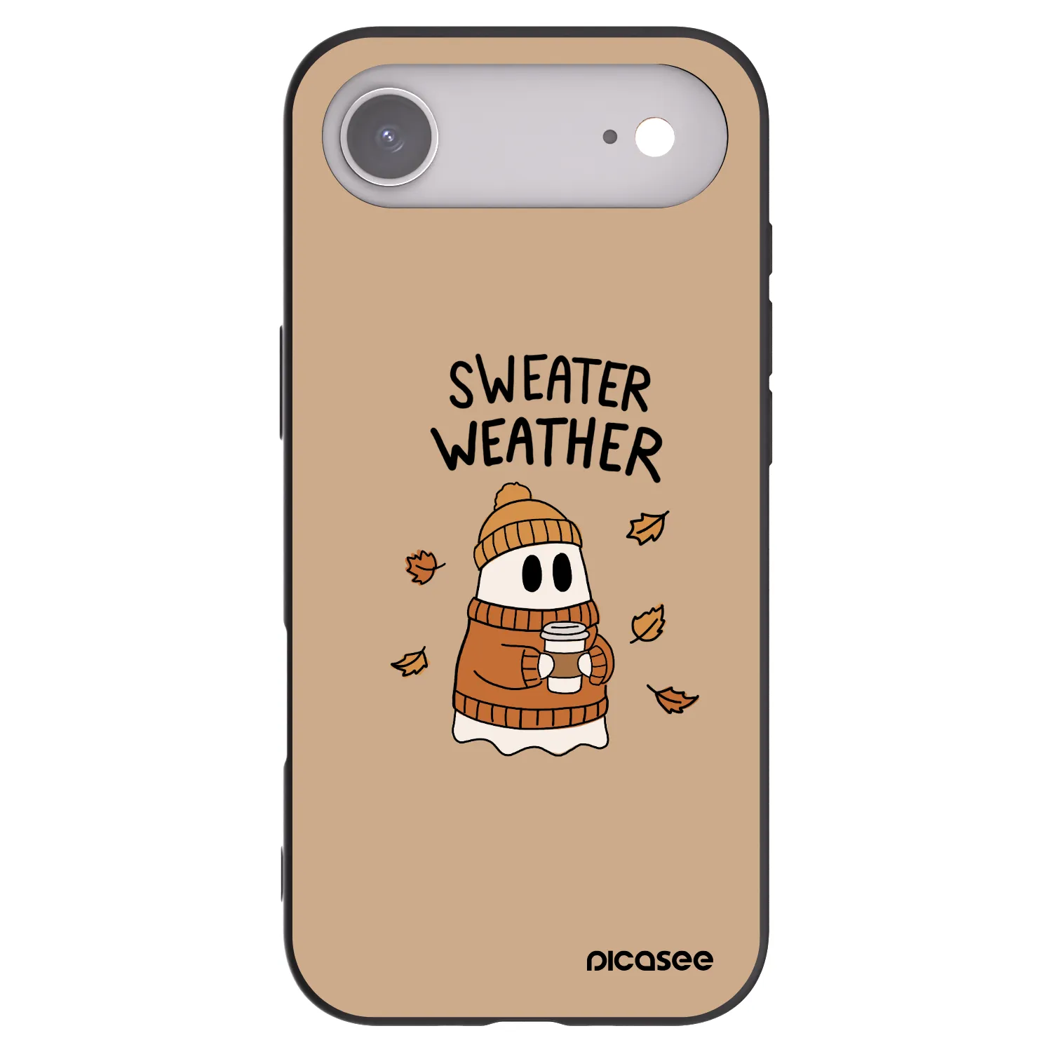 Picasee Apple iPhone Air Hülle - Schwarzes Silikon - Sweater ghost