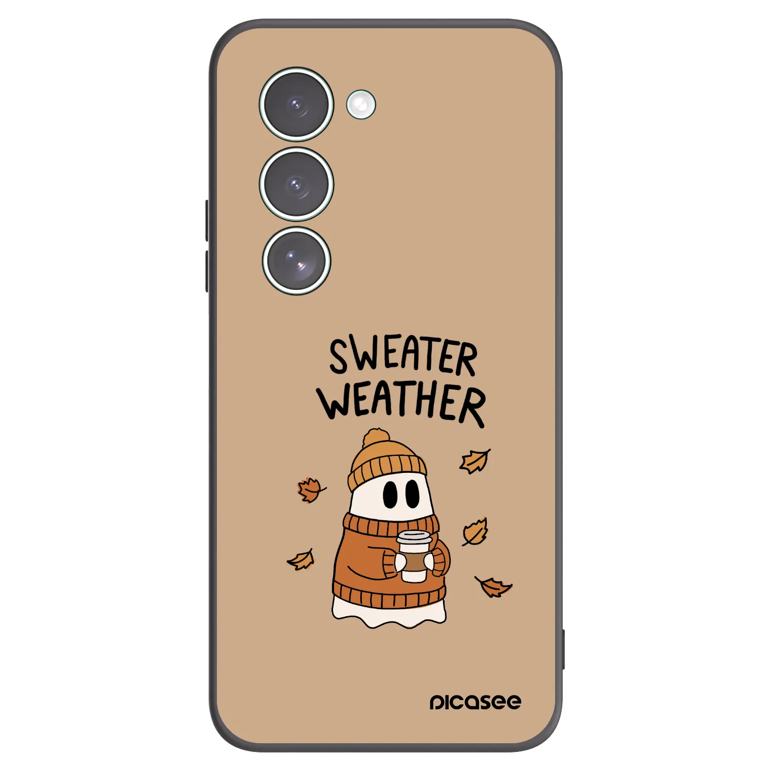 Picasee Xiaomi Redmi 15 5G Hülle - Schwarzes Silikon - Sweater ghost