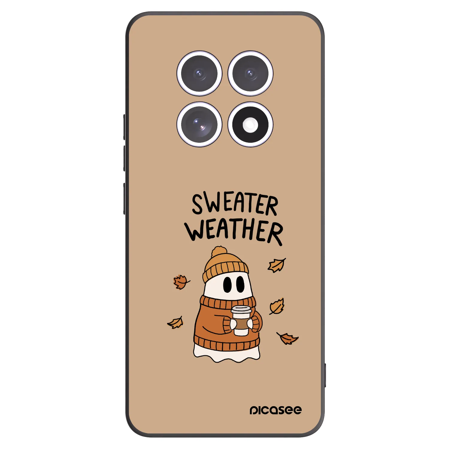 Picasee Xiaomi Redmi Note 15 4G Hülle - Schwarzes Silikon - Sweater ghost