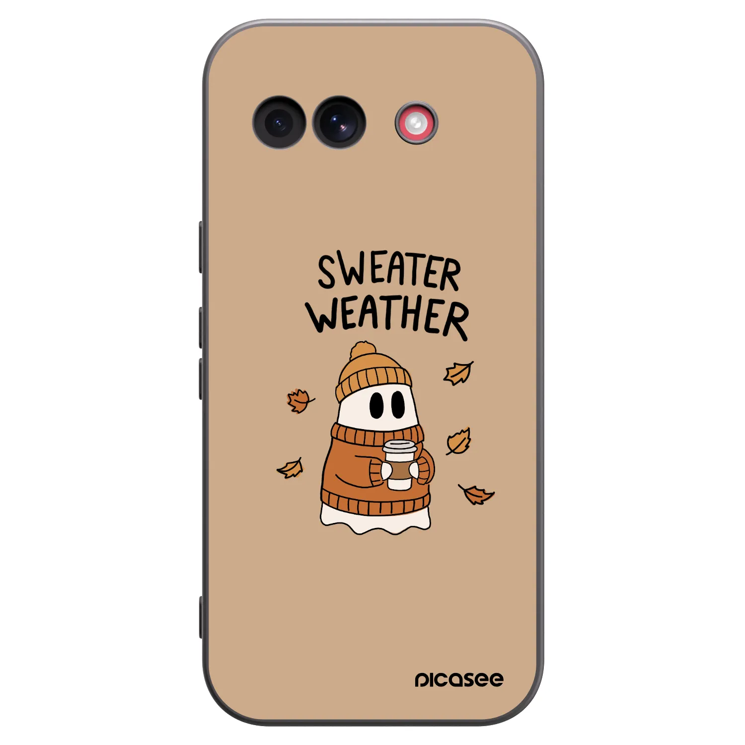Picasee Google Pixel 10a Hülle - Schwarzes Silikon - Sweater ghost