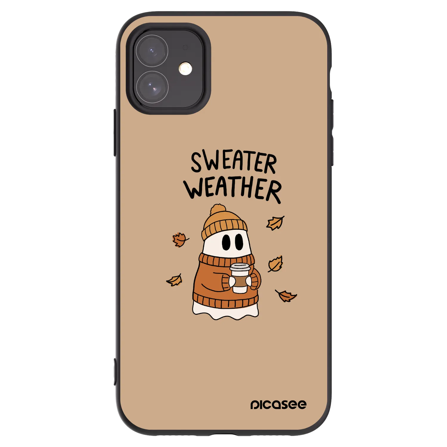 Picasee Apple iPhone 11 Hülle - Schwarzes Silikon - Sweater ghost