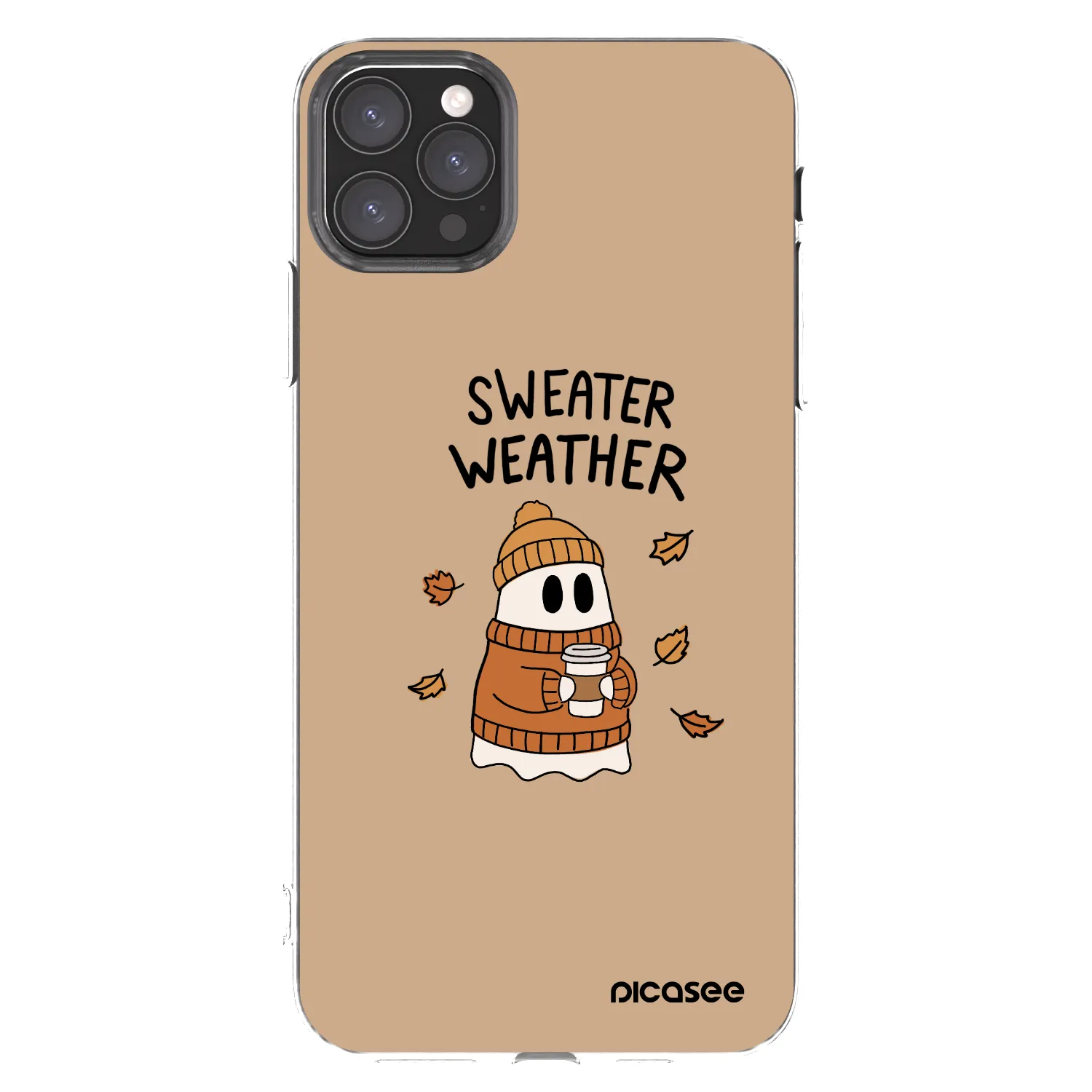 Picasee Apple iPhone 11 Pro Max Hülle - Transparentes Silikon - Sweater ghost