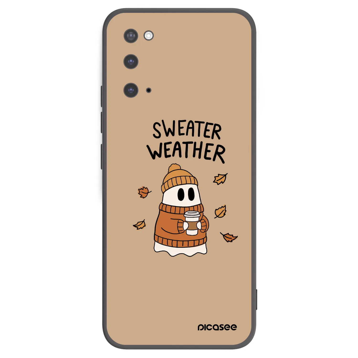 Picasee Samsung Galaxy S20 G980F Hülle - Schwarzes Silikon - Sweater ghost