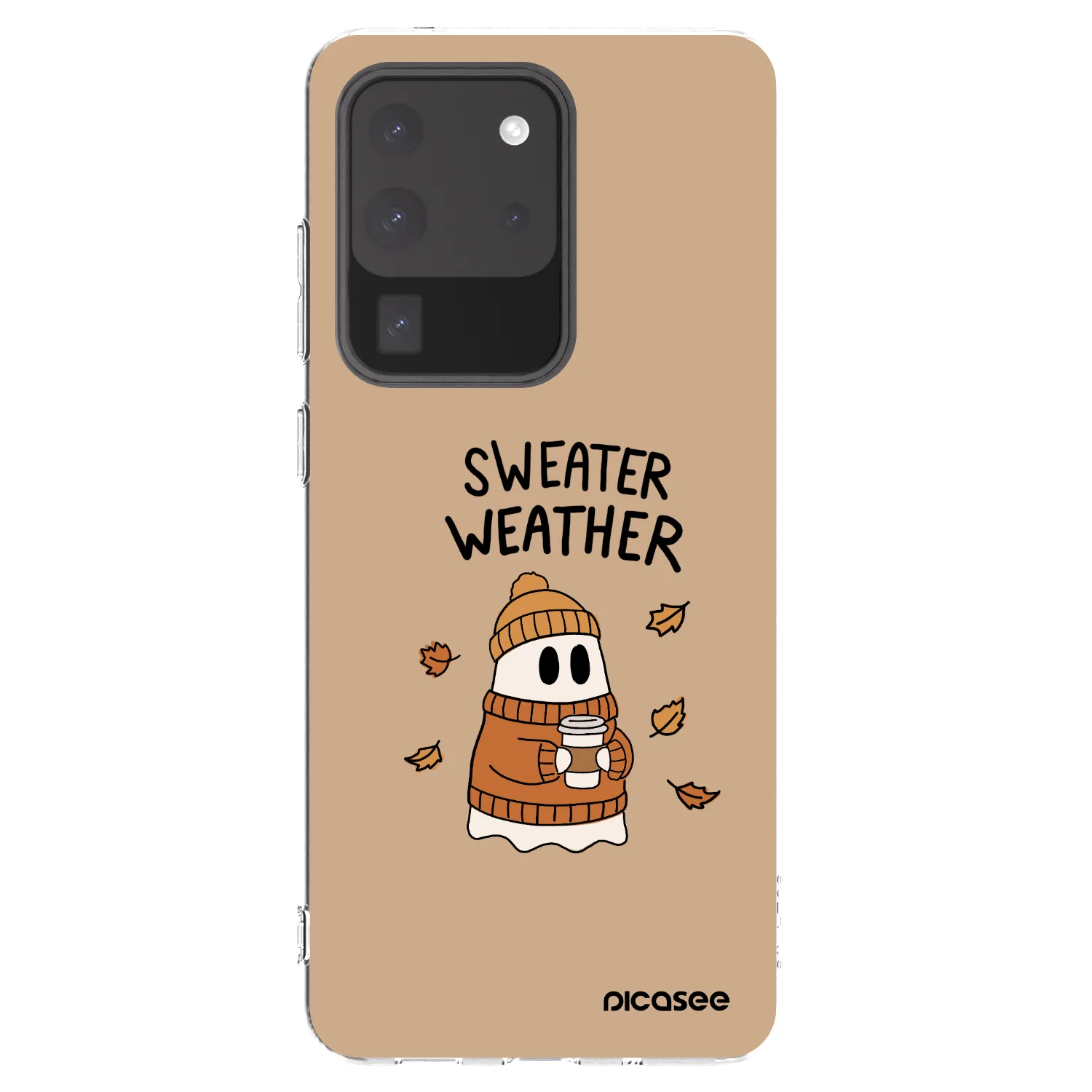 Picasee Samsung Galaxy S20 Ultra 5G G988F Hülle - Transparentes Silikon - Sweater ghost